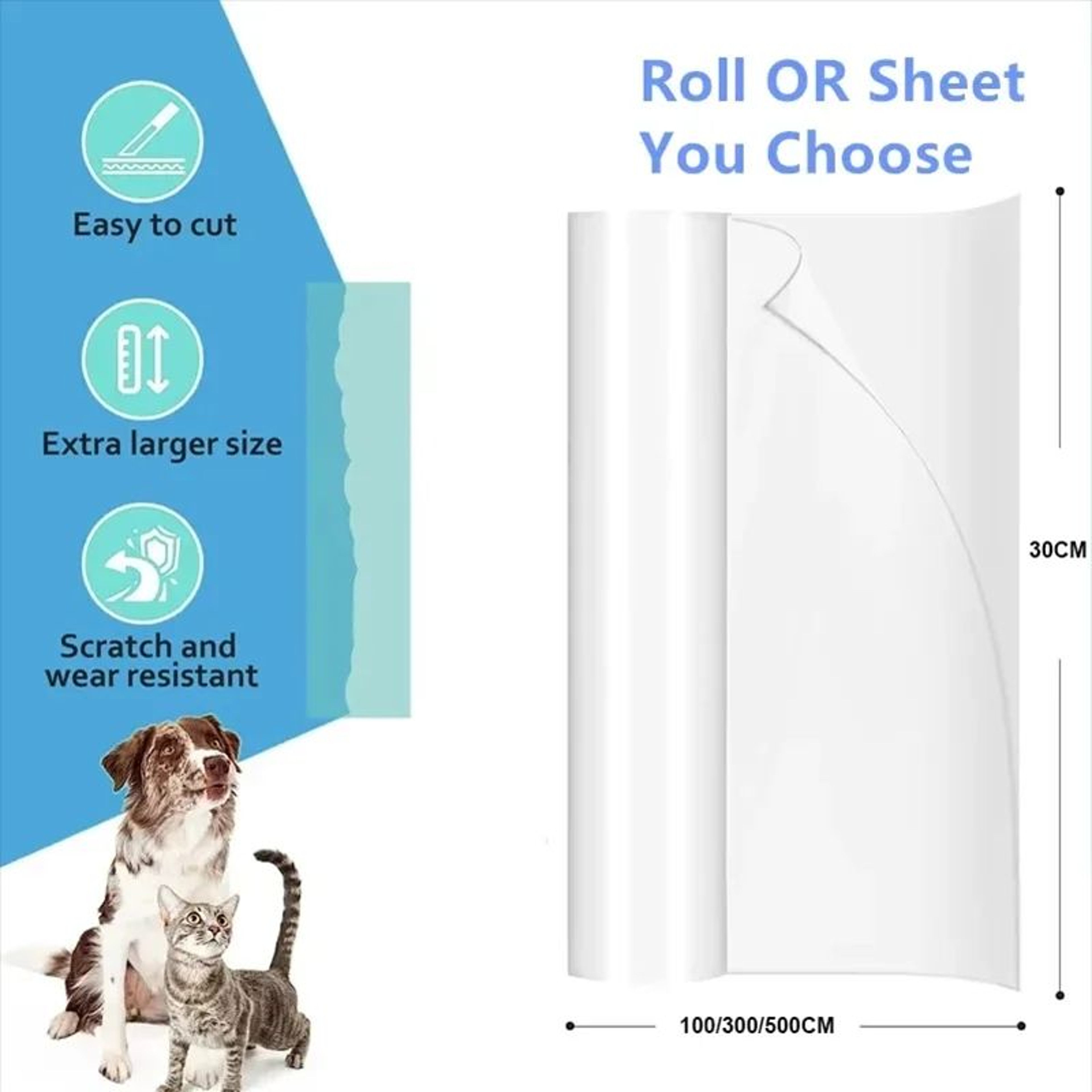 PawGuard Transparent Cat Scratch Deterrent Tape For Sofas  Furniture 4