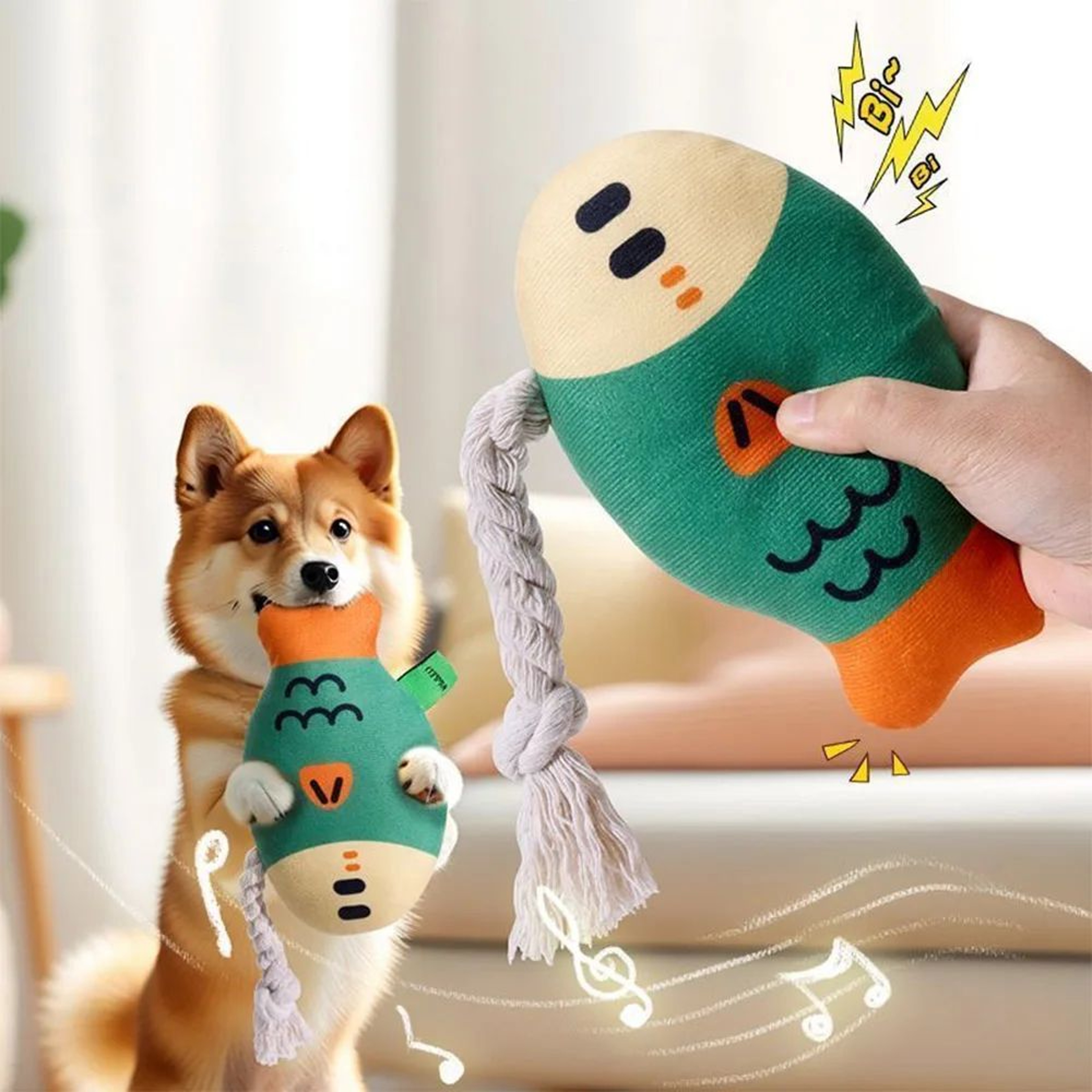 Durable Squeaky Plush Chew Toy For Dogs 4