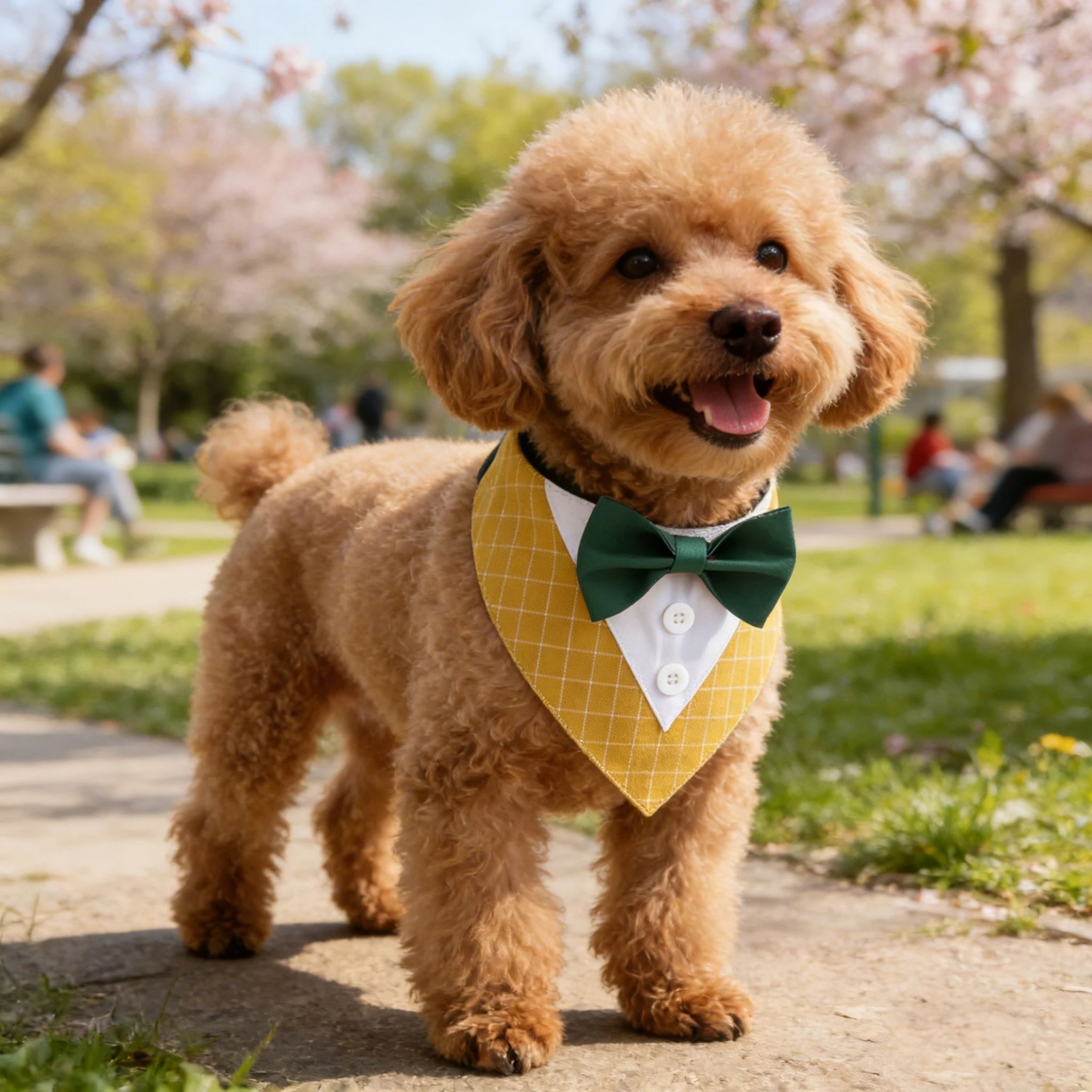 Formal Dog Tuxedo Bandana With Bow Tie 1