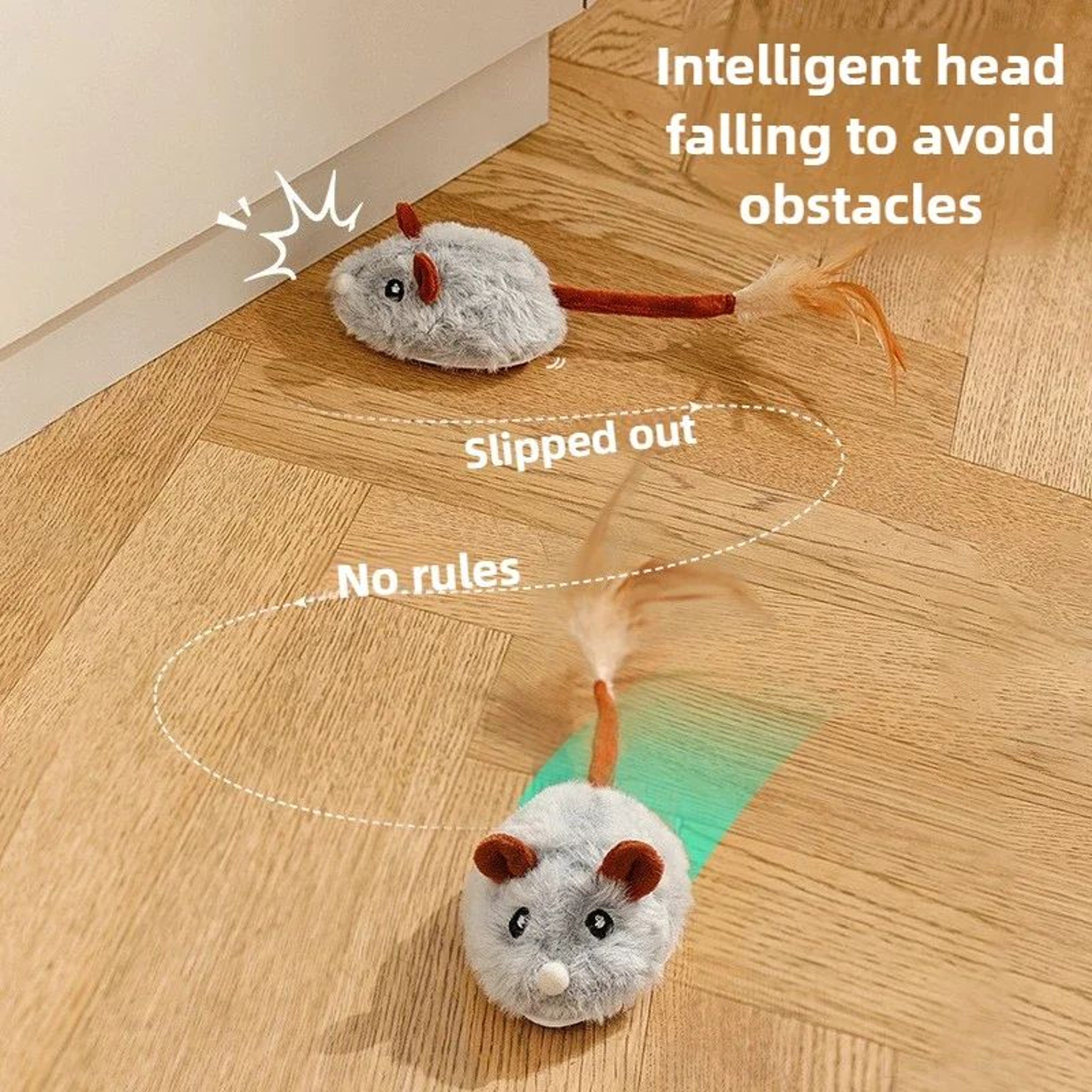 Rechargeable Electric Mouse Interactive Cat Toy 2