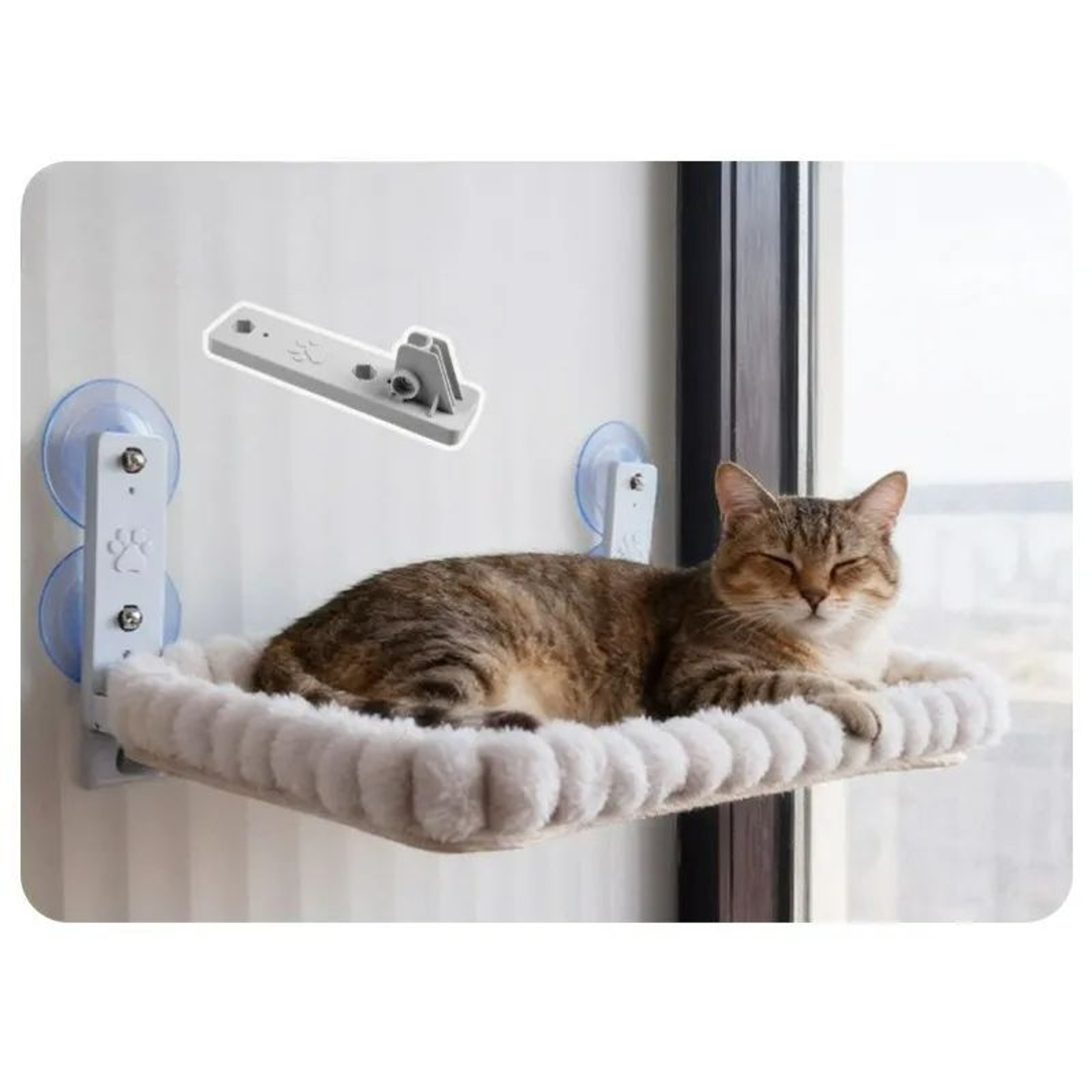 Foldable Cat Window Hammock Bed With Strong Suction Cups 2