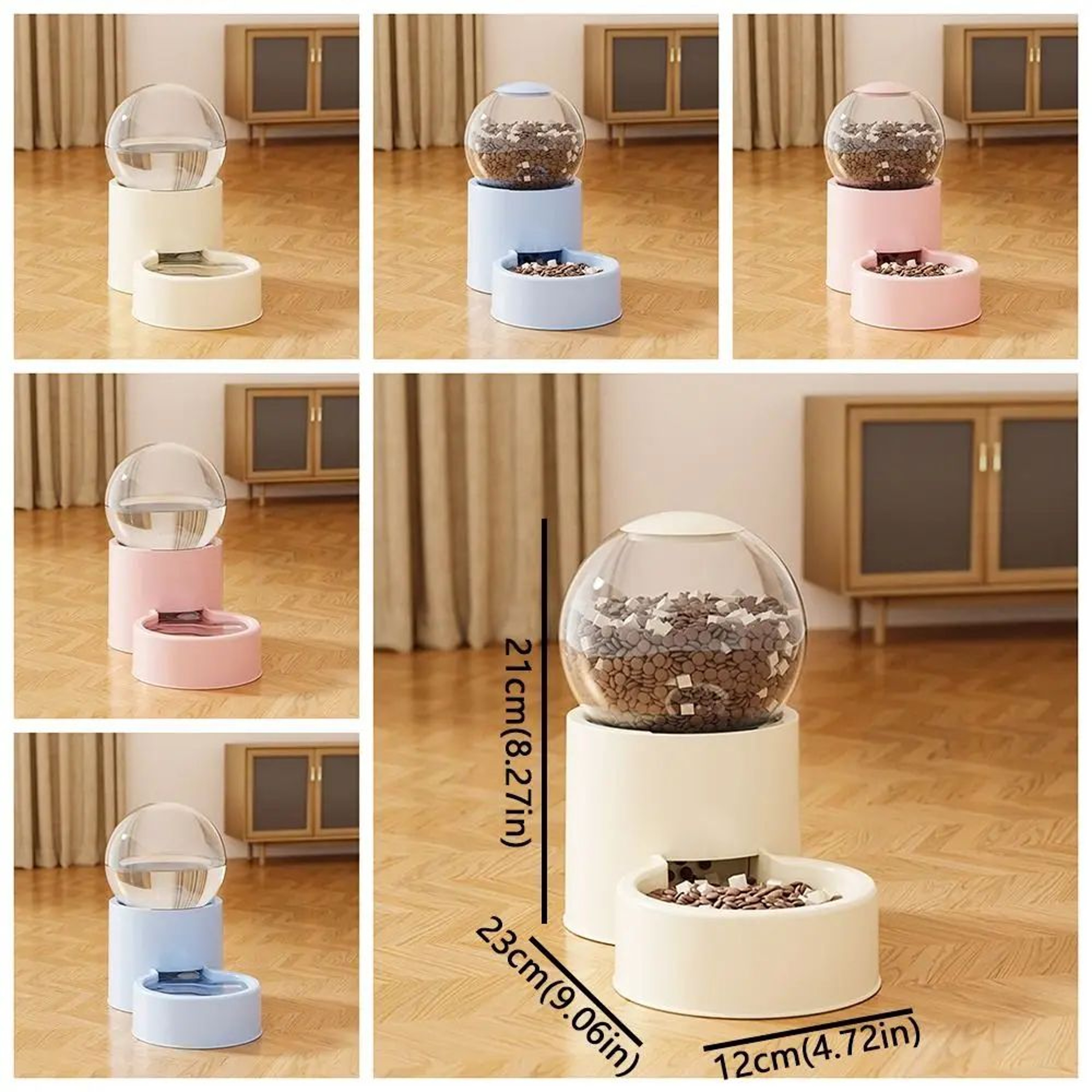 Large Capacity Automatic Pet Feeder And Dog Water Dispenser Bowl 5