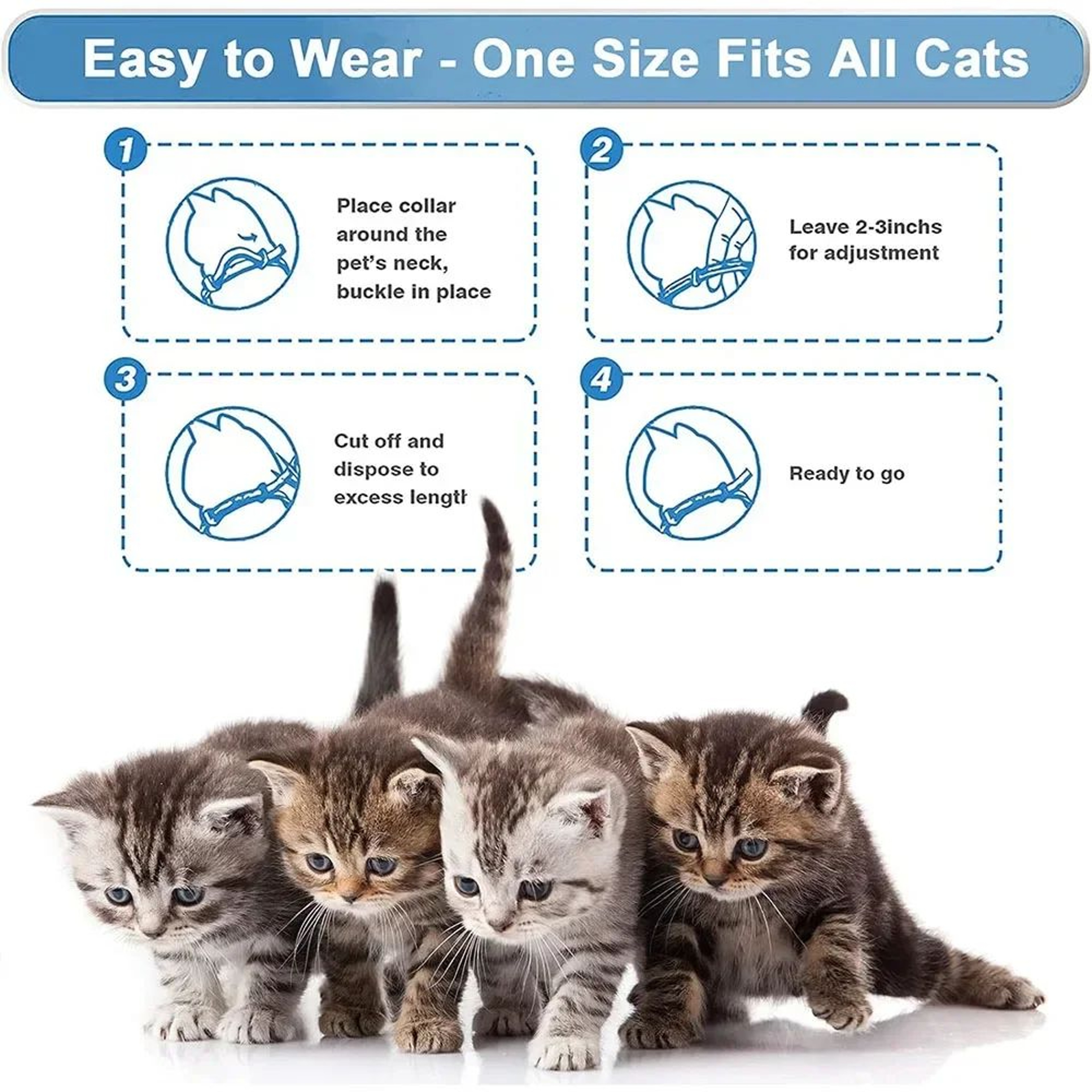 CalmPaws Natural Pet Calming Collar For Cats  Dogs 5