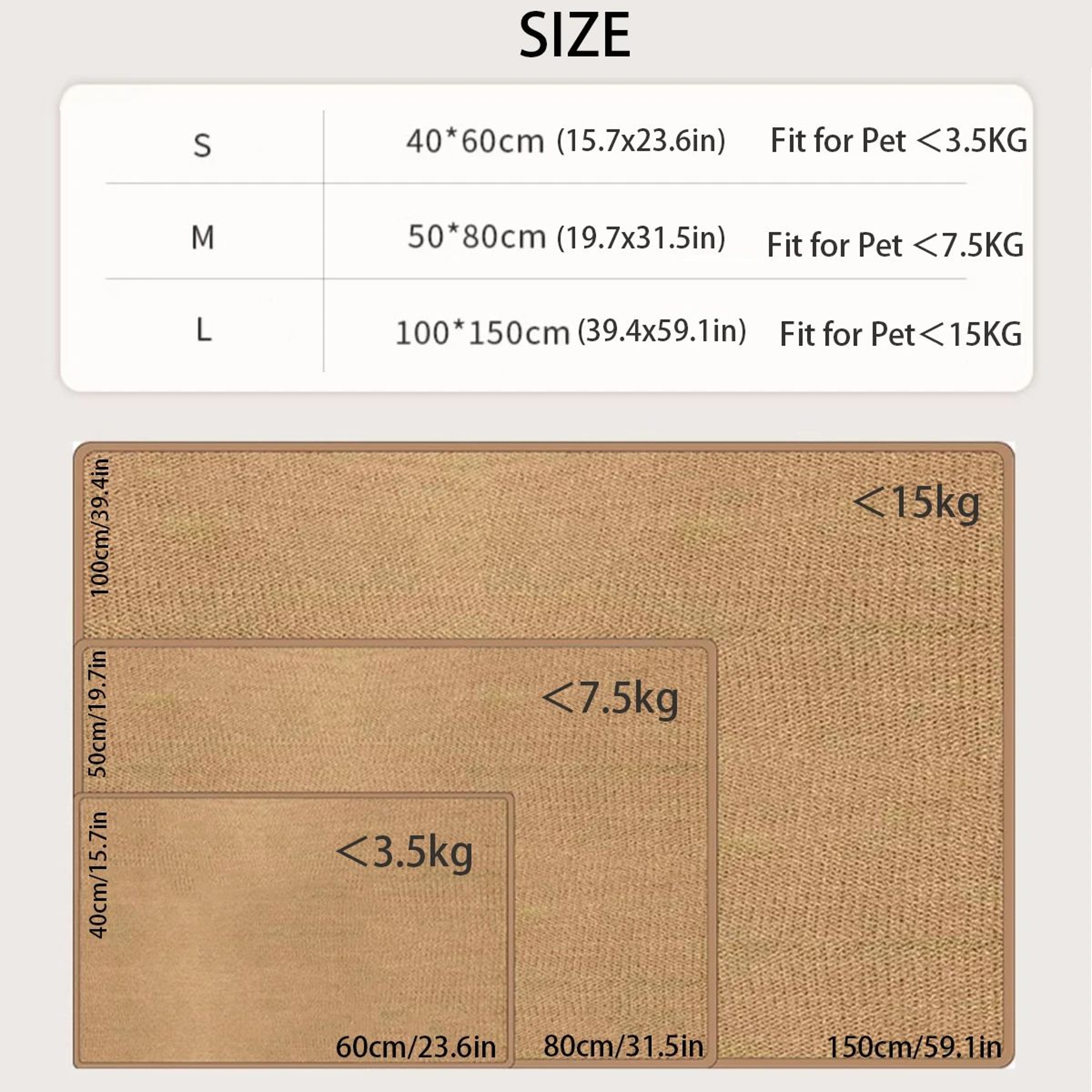 Premium Cat Scratching Mat Sofa Protector Rug 3