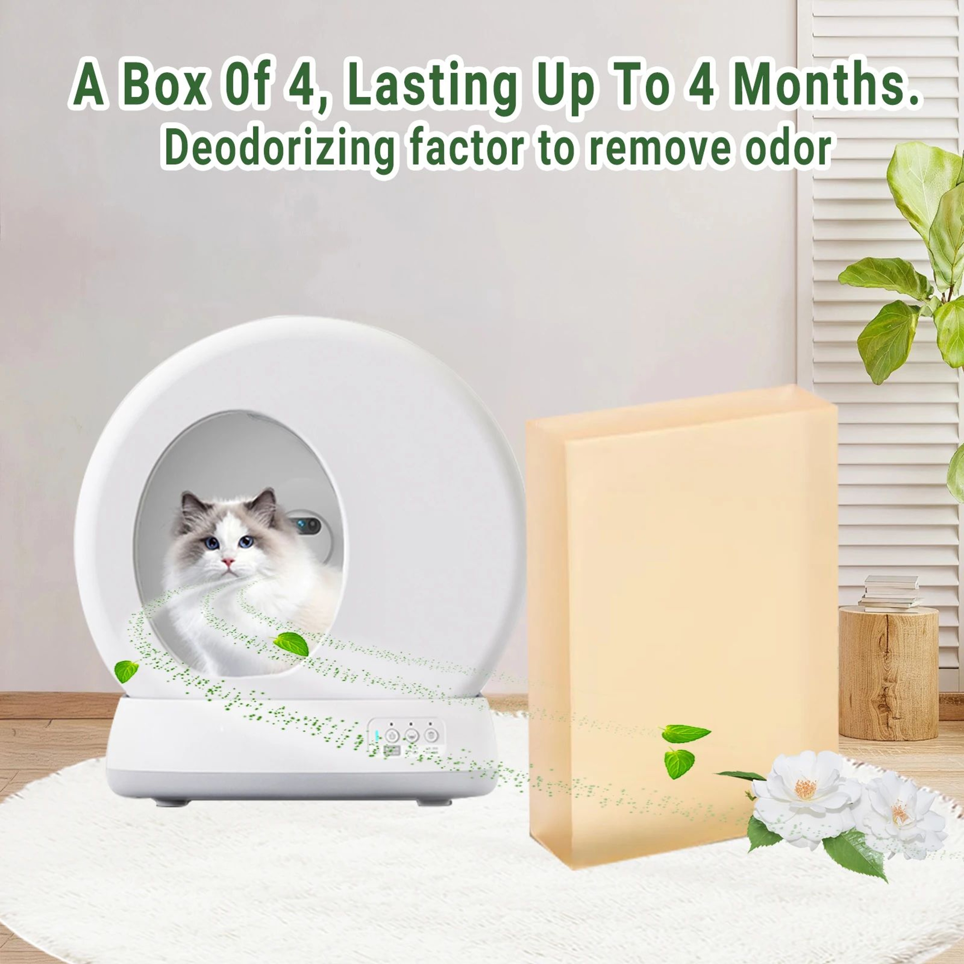 FreshGuard Cat Litter Deodorizer Replacement For PETKIT Meowant  UBPET SelfCleaning Litter Boxes 1
