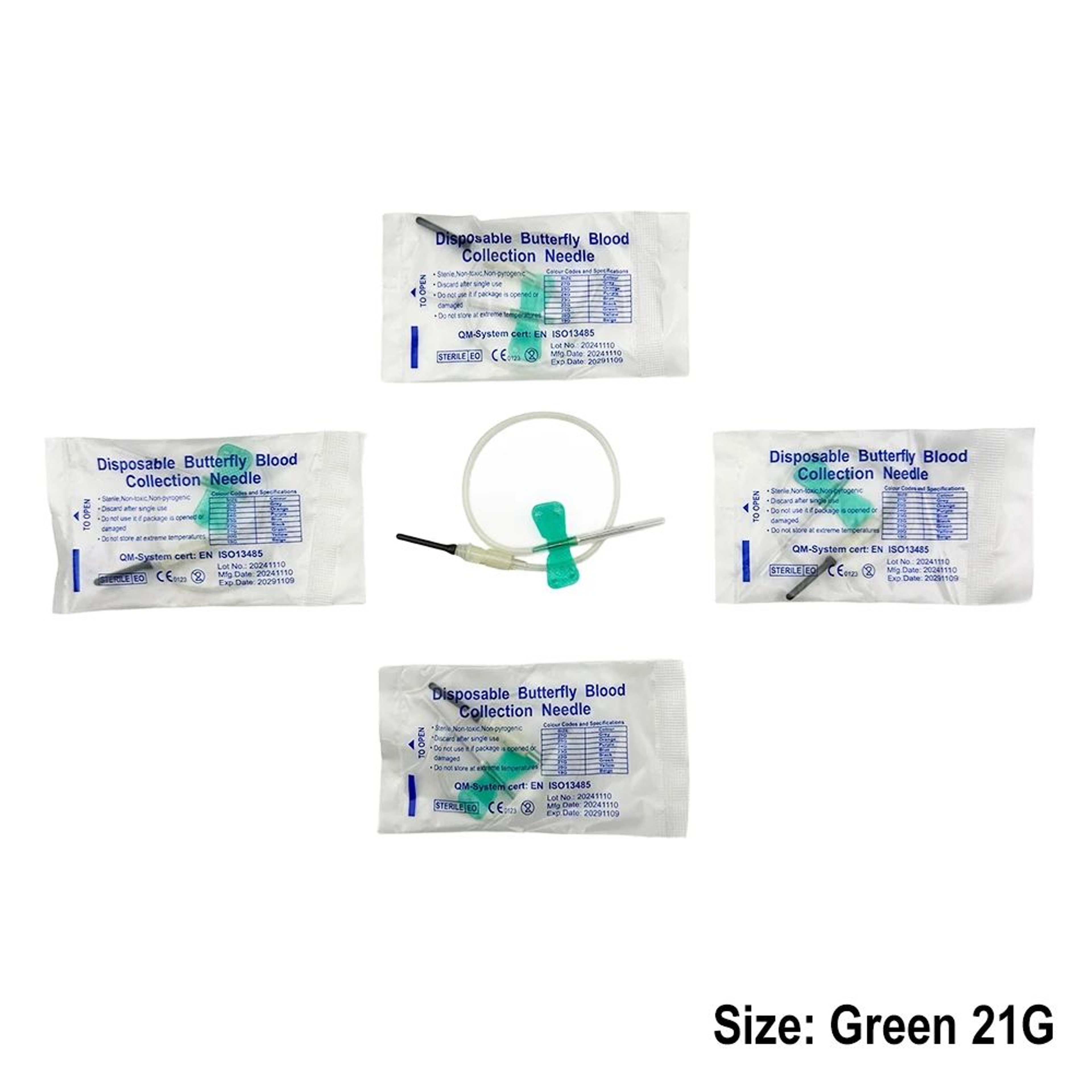 Disposable Butterfly Blood Collection Needles For Pets Double Wing Animal Care Needles 4