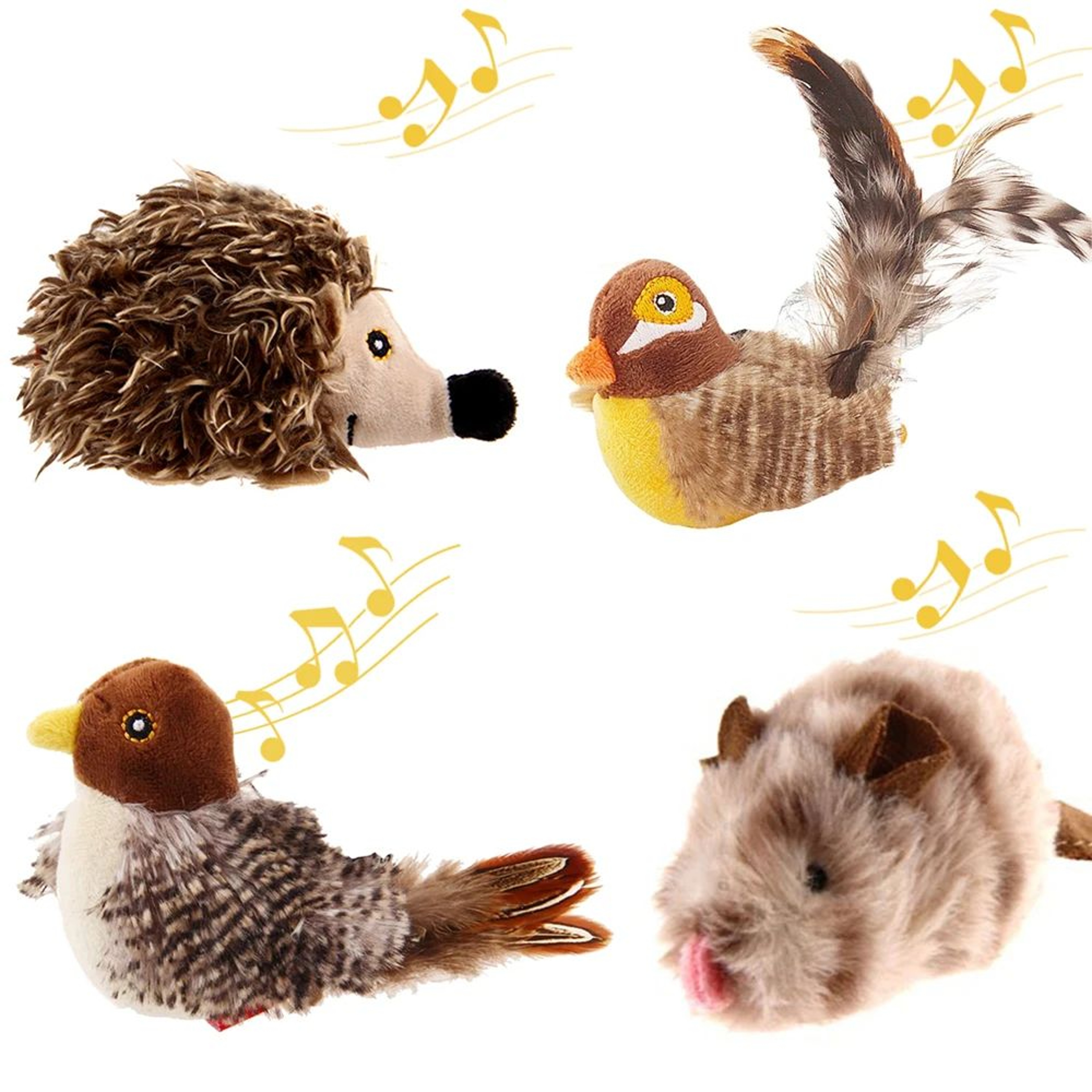 GiGwi Chirping Feather Cat Toy For Indoor Hunting Play 8