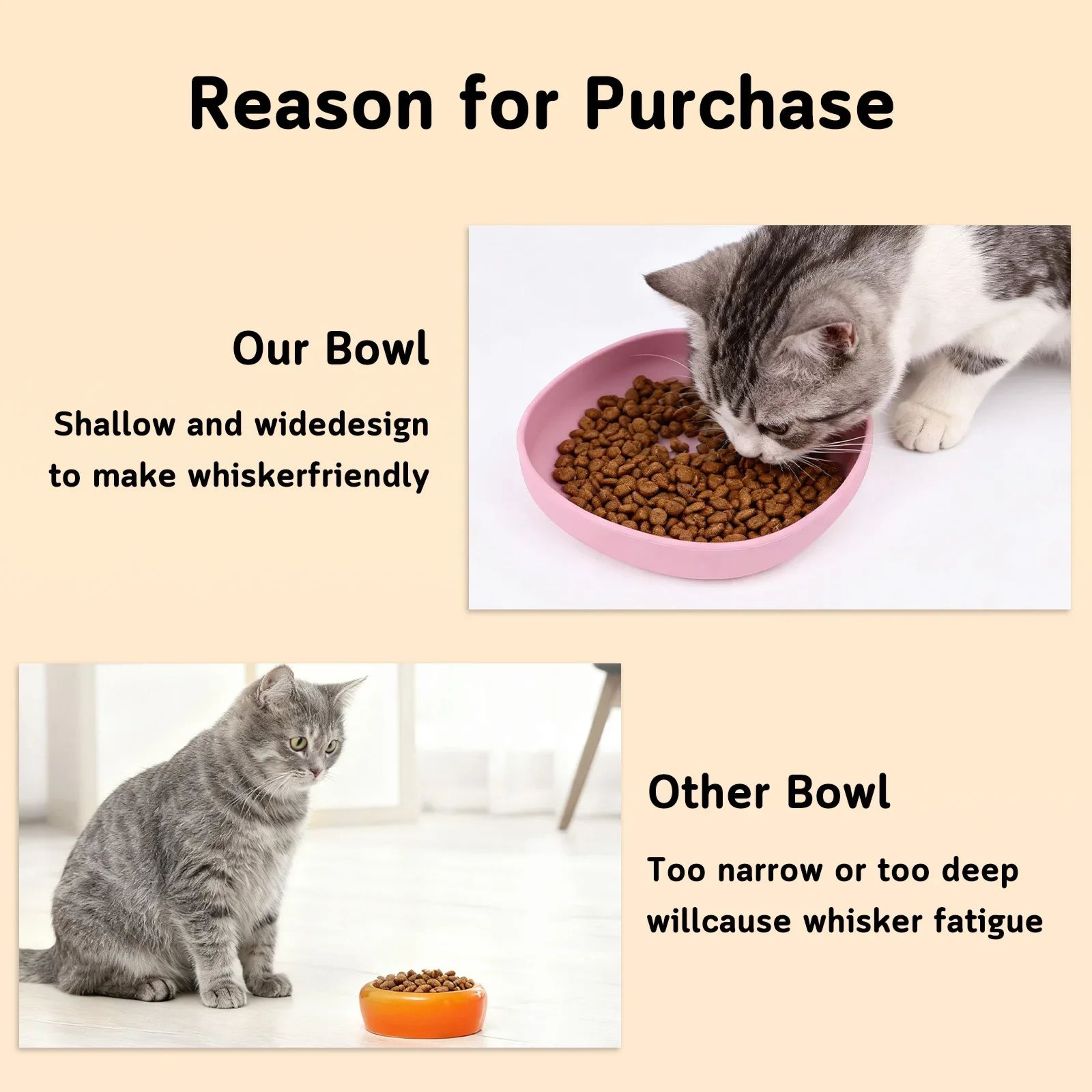 WhiskerEase Silicone Cat Feeding Plates Set 1