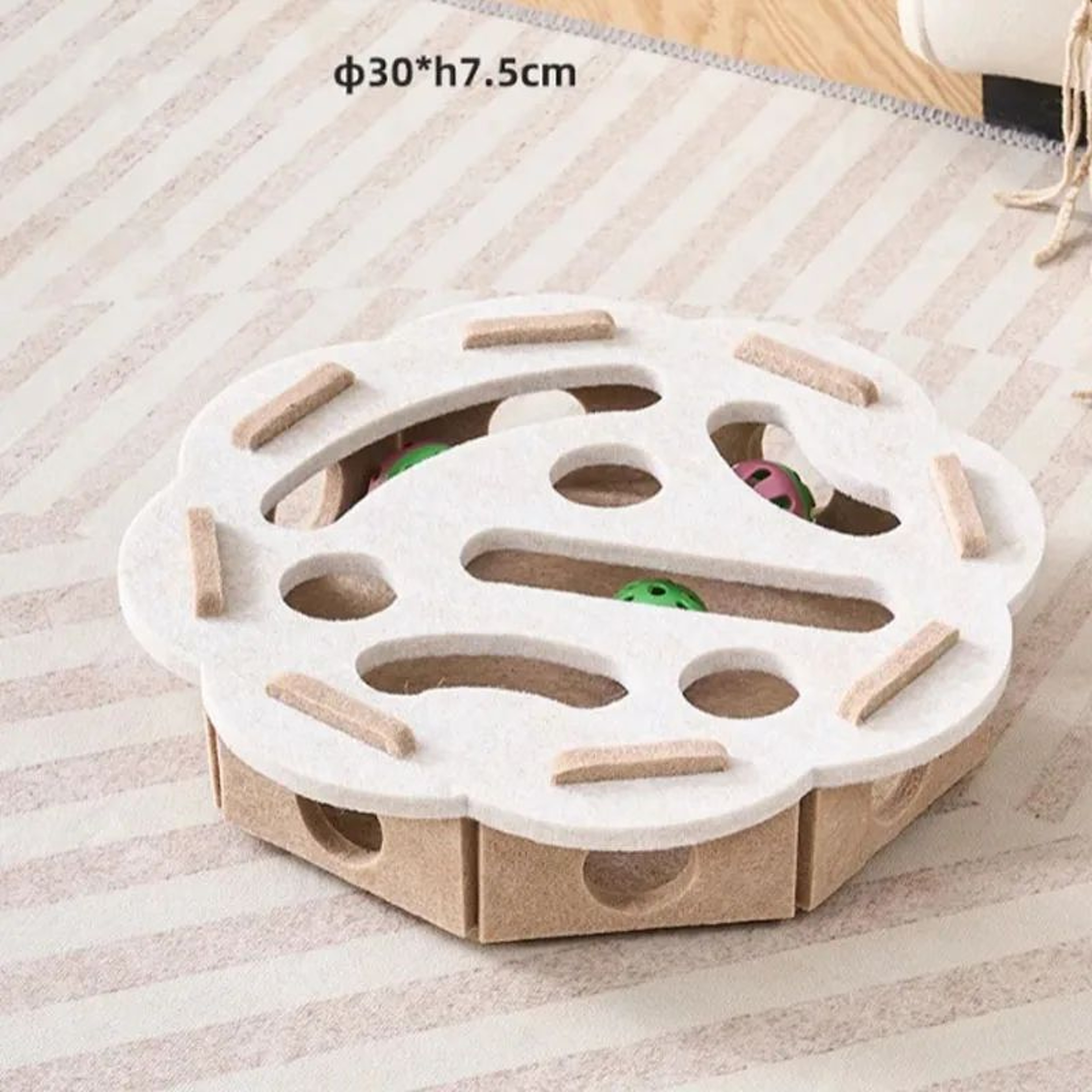 Sisal Cat Scratching Post With Interactive Hanging Toy For Indoor Cats 8
