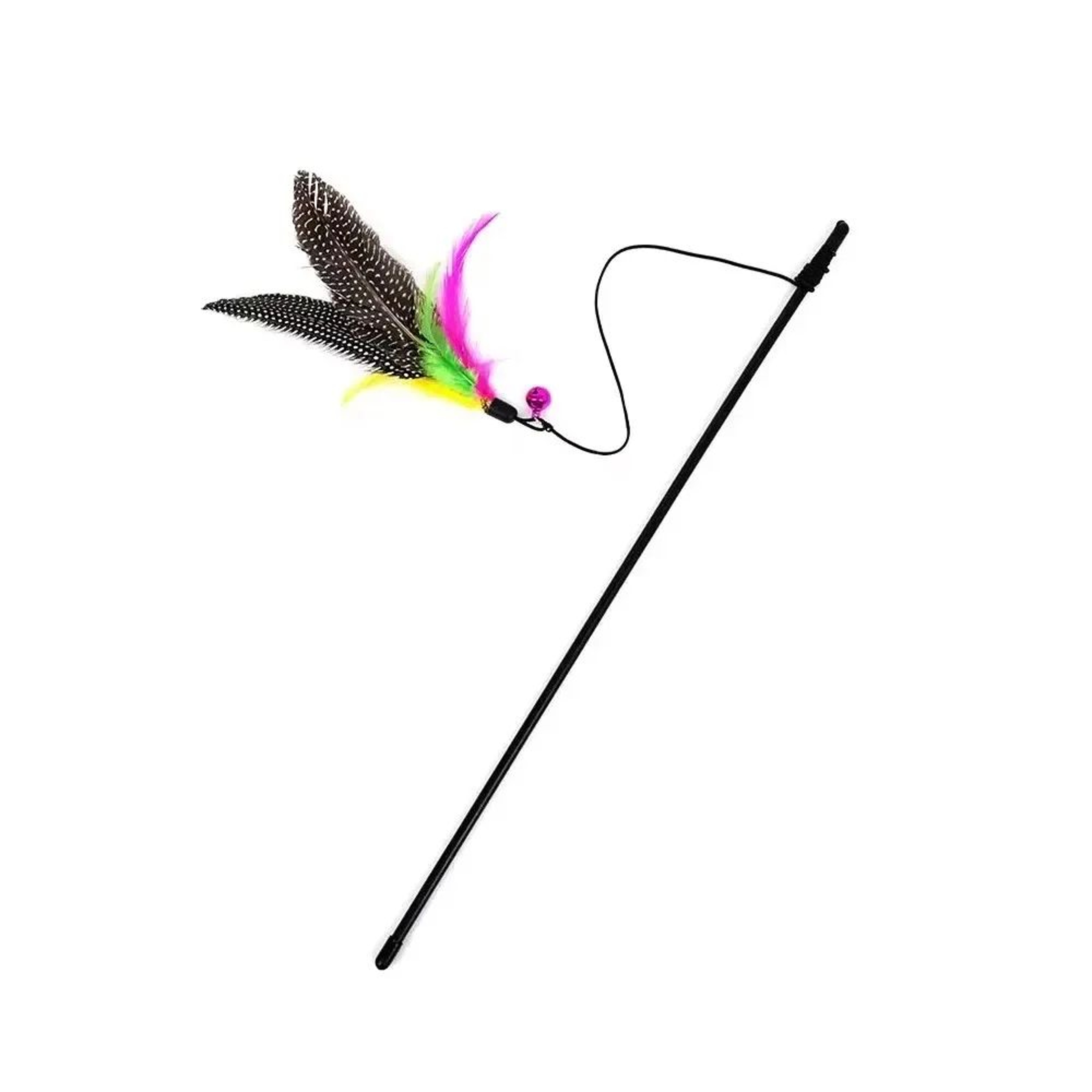 Interactive Feather Cat Teaser Wand With Bell 7