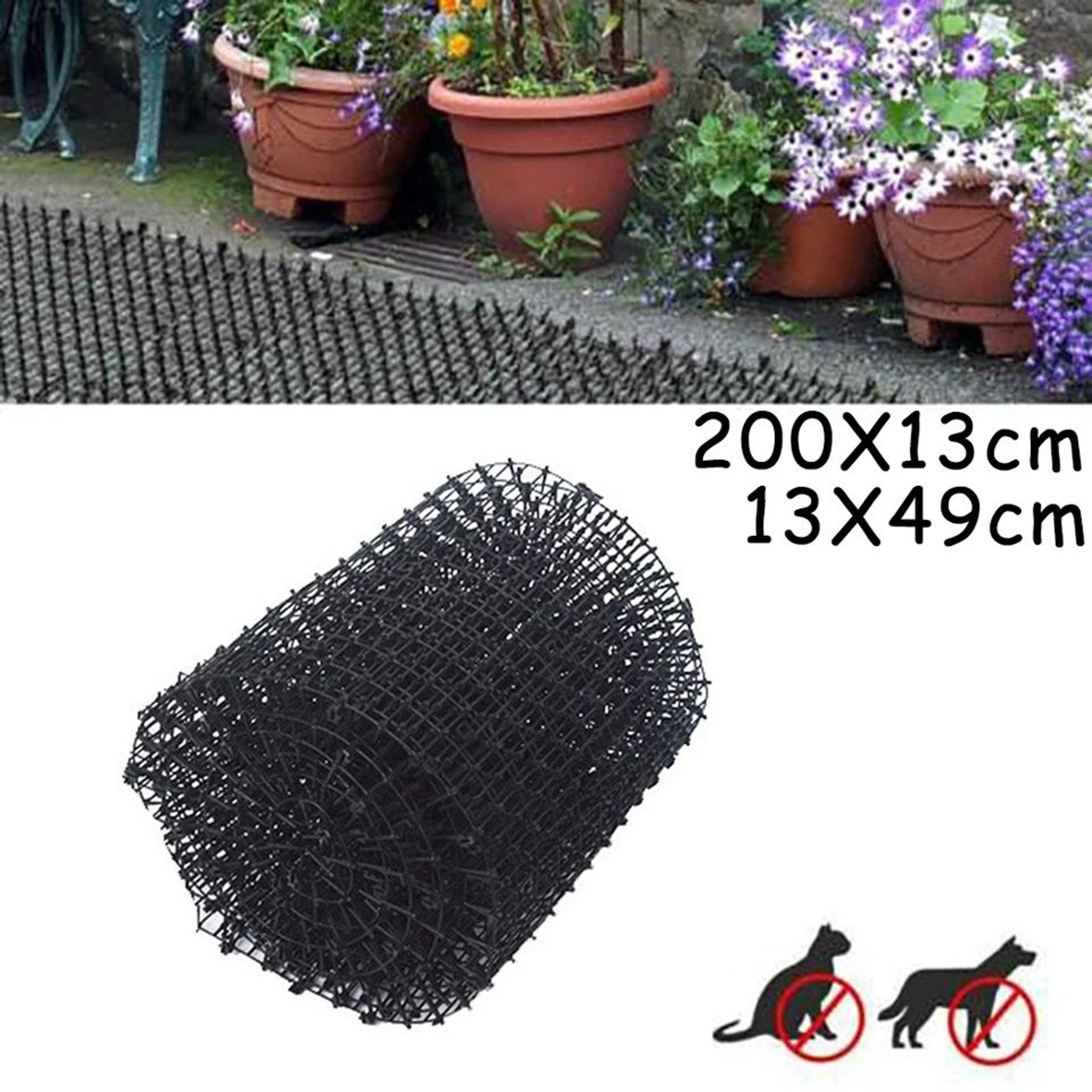 GardenGuard Cat Scat Mat  Humane Cat Scat Mat  Cat Deterrent Mat For Garden And Plant Protection 0