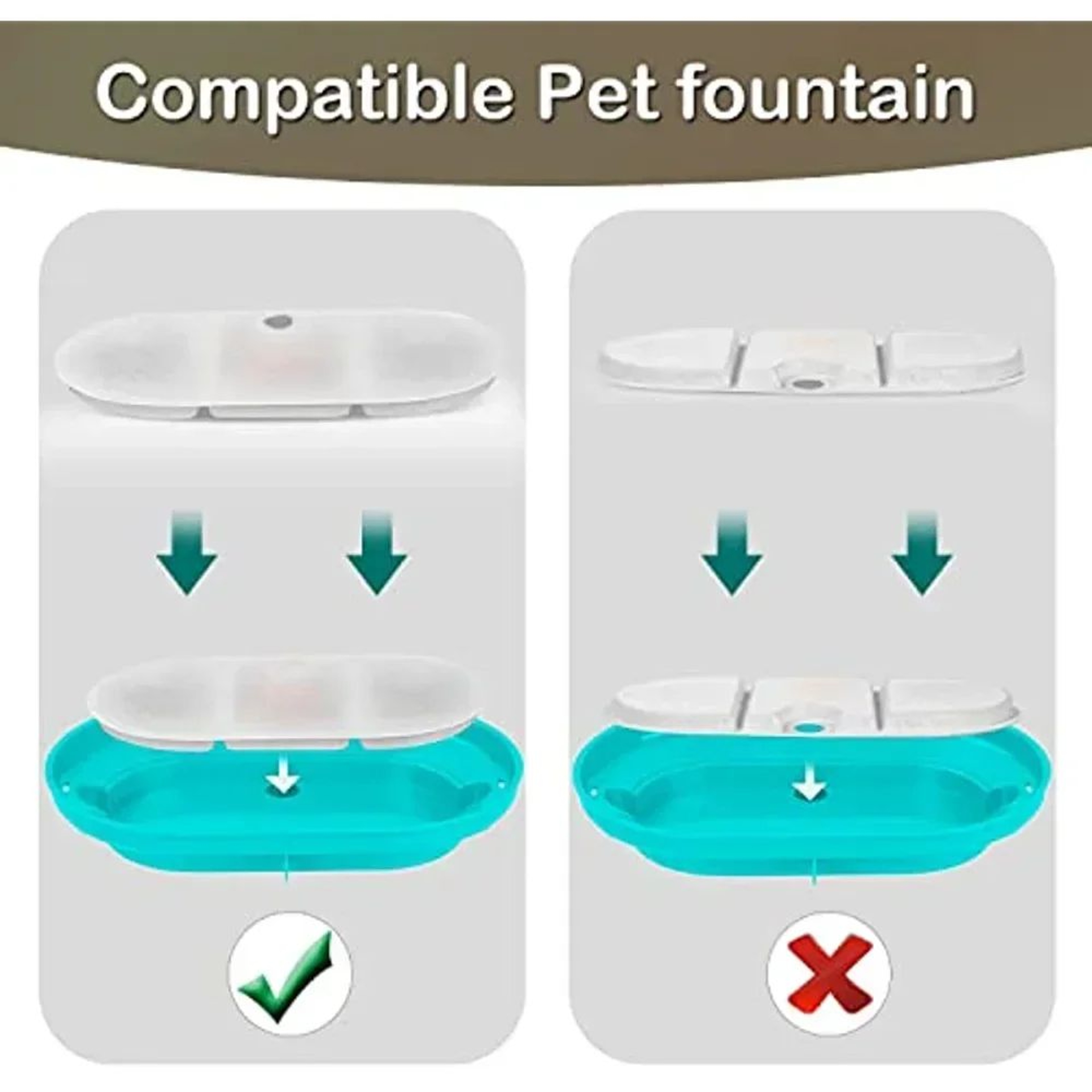 PetPure Replacement Cat Water Fountain Filter Set  4 Filters  8 Sponges For 21L Pet Fountains 5