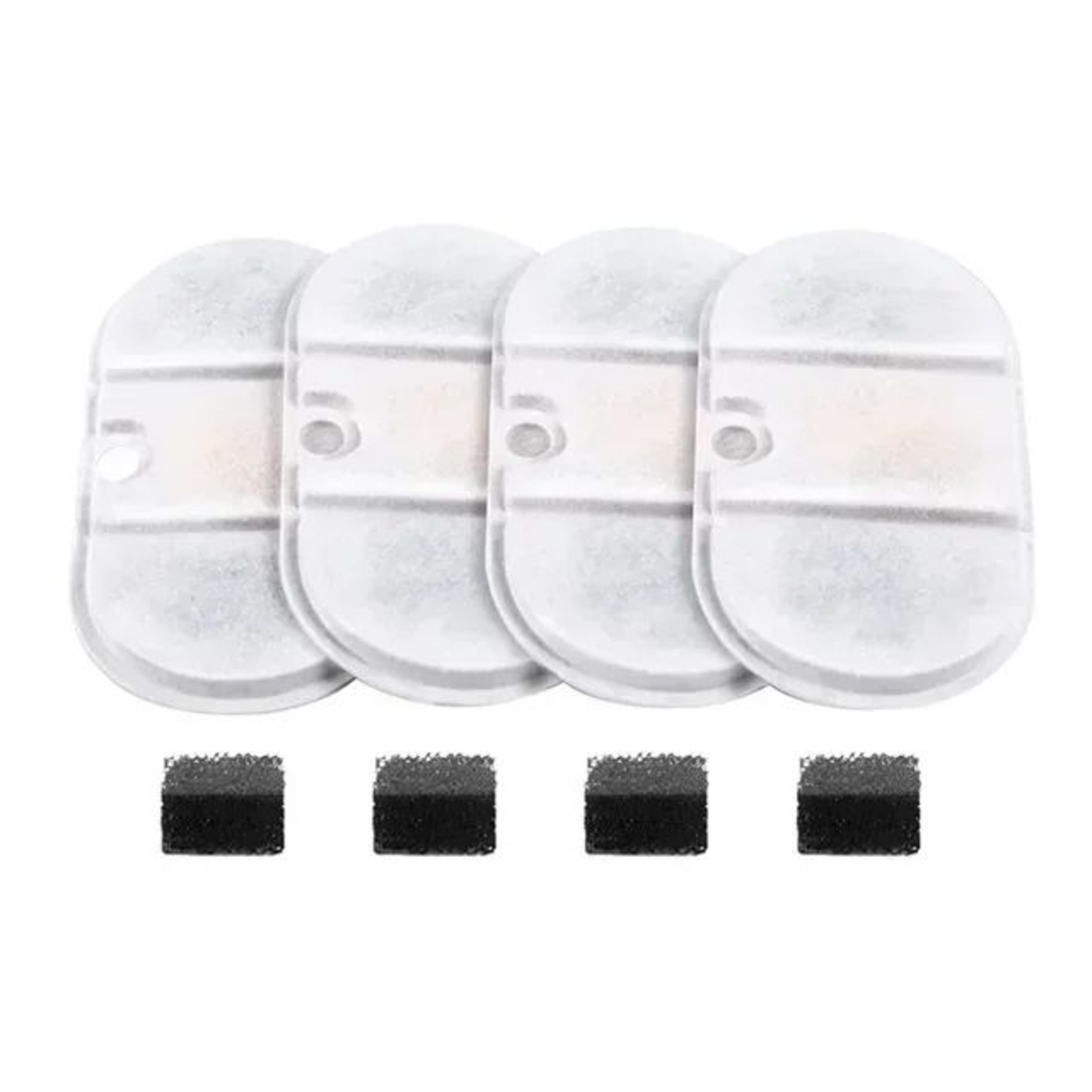PetPure Replacement Cat Water Fountain Filter Set  4 Filters  8 Sponges For 21L Pet Fountains 6