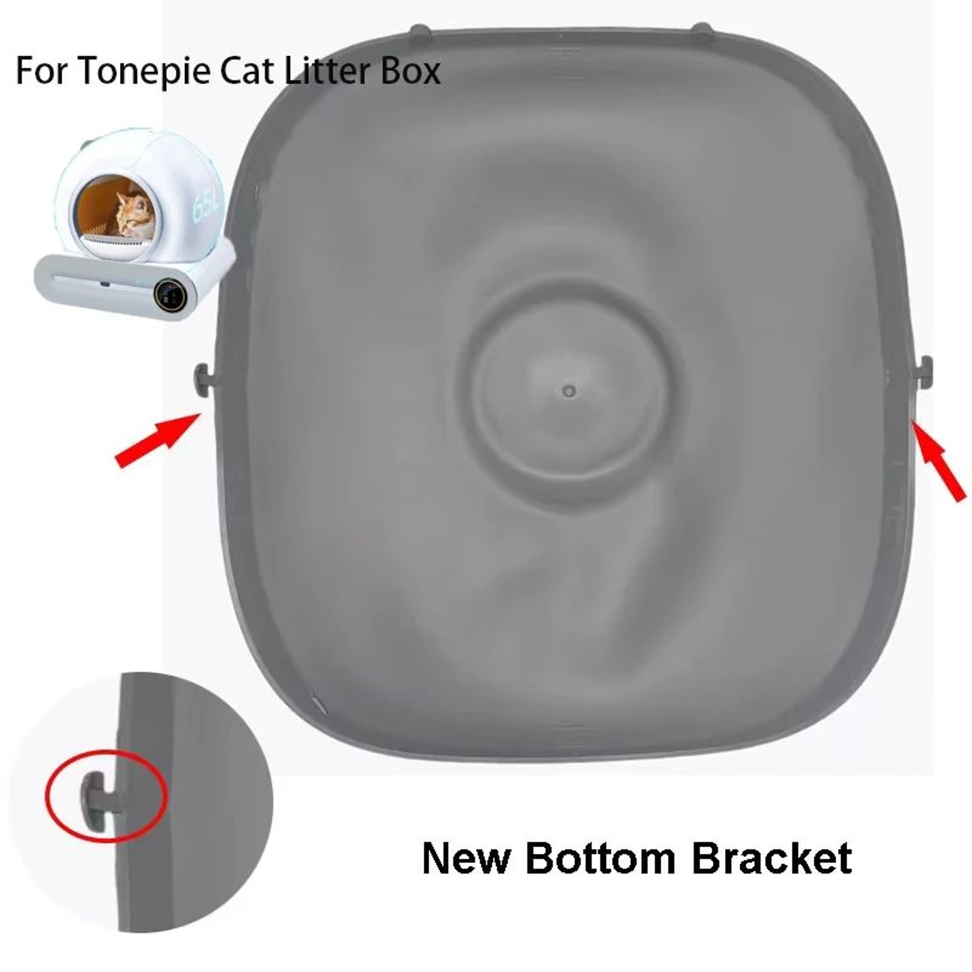 TONEPIE SelfCleaning Litter Box Silicone Protection Mat 0