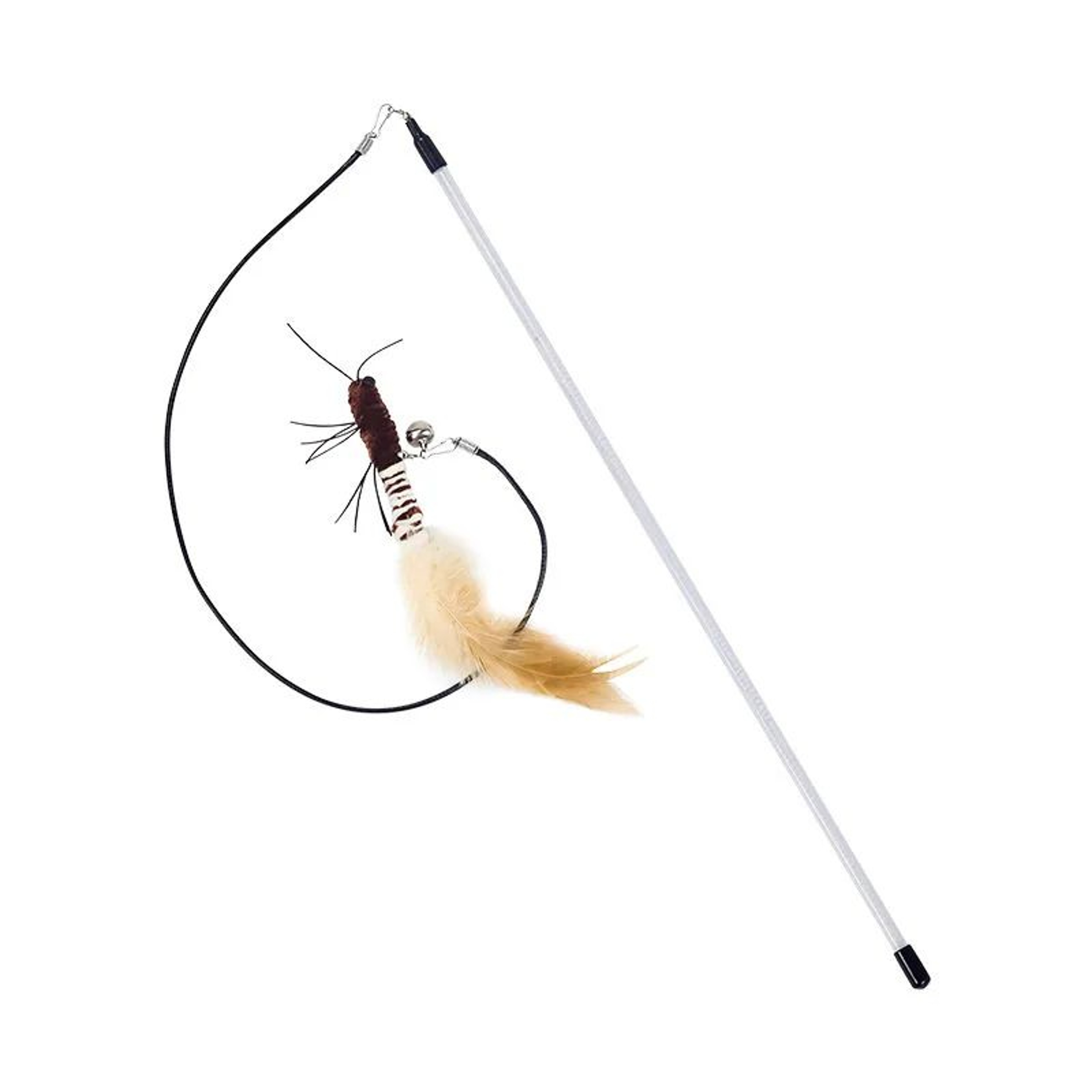 Dragonfly Feather Cat Wand Toy With Bell  Interactive Cat Teaser For Indoor Cats 6