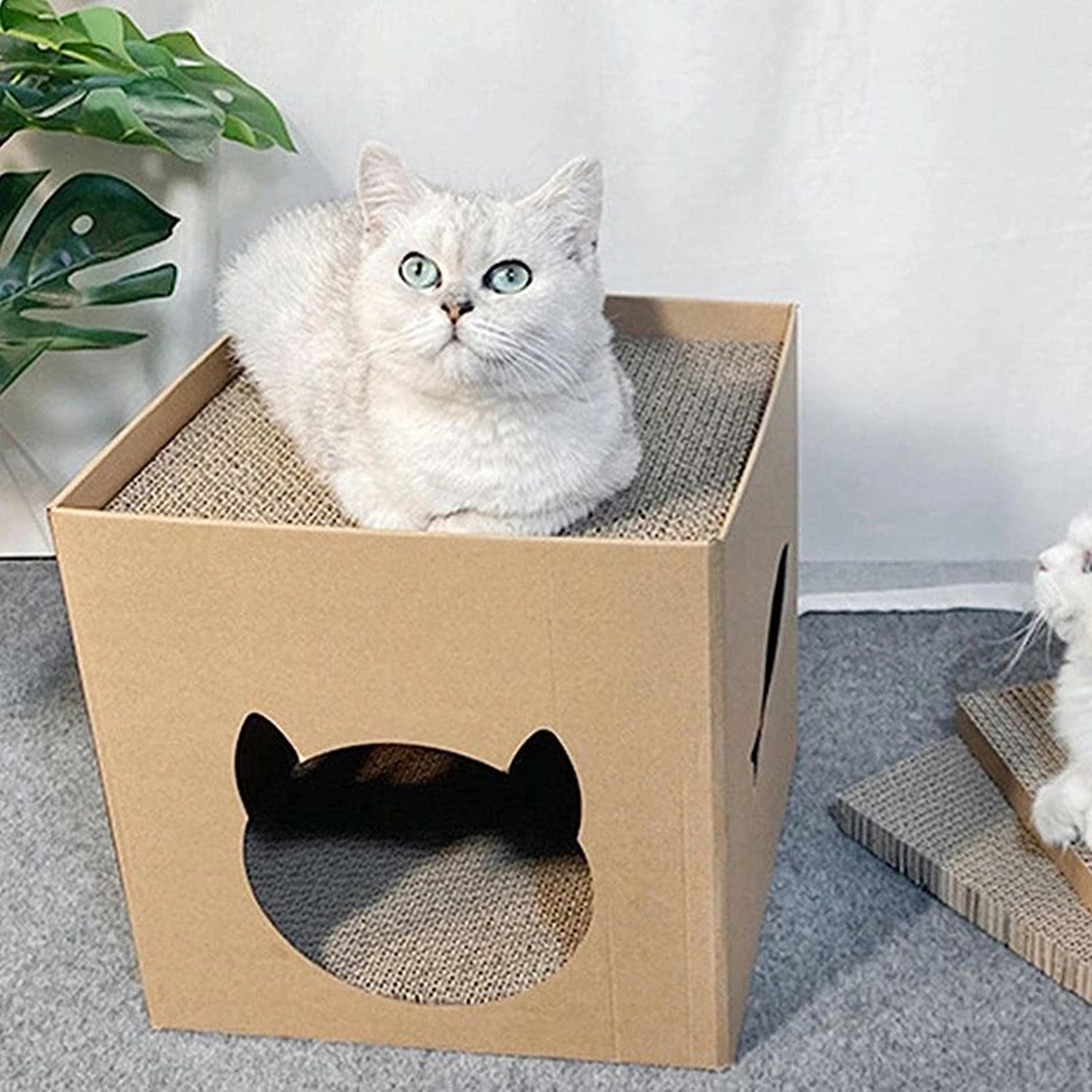 CozyFold Cardboard Cat House Scratcher 0
