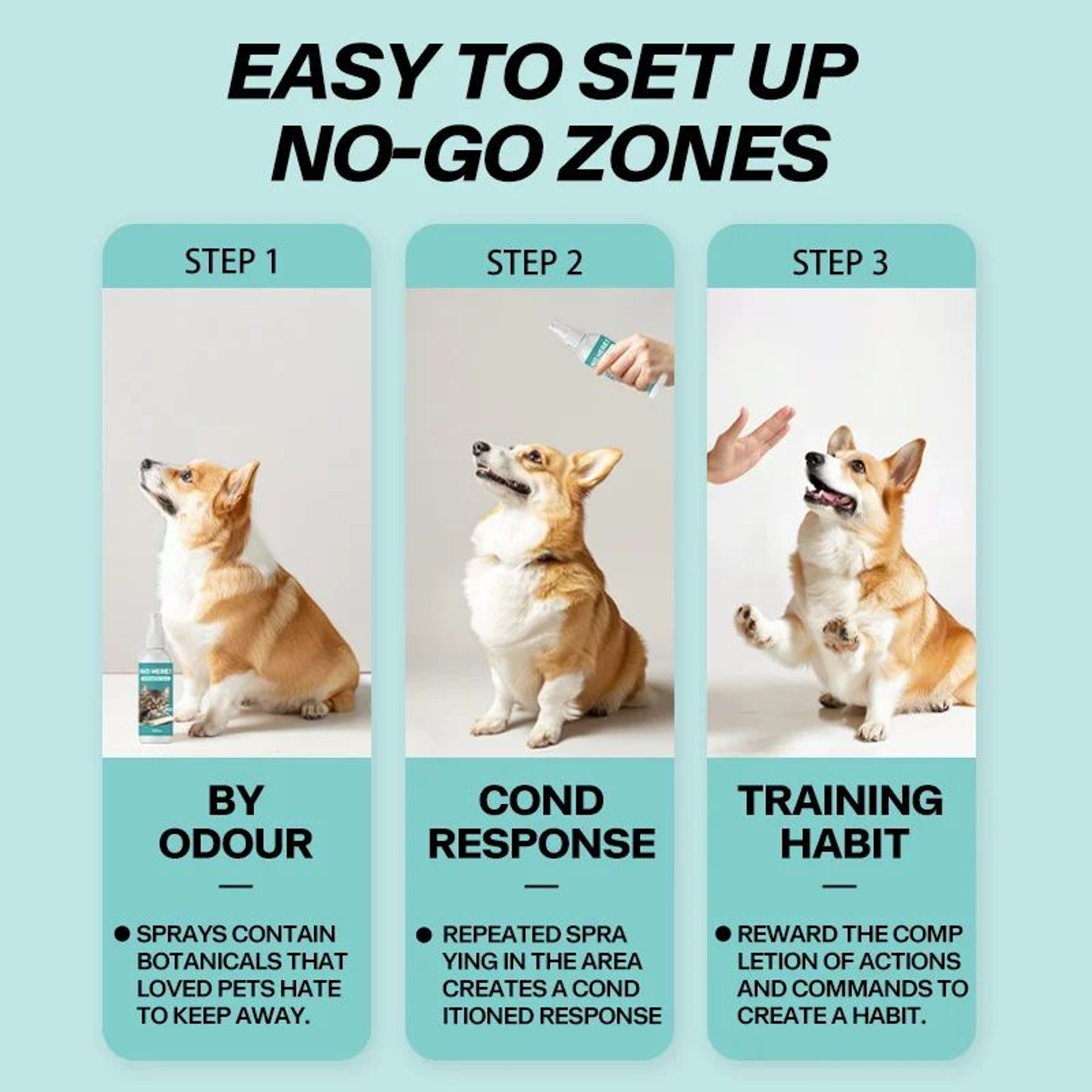 Pet Exclusion Zone Training Spray For Cats  Dogs 1