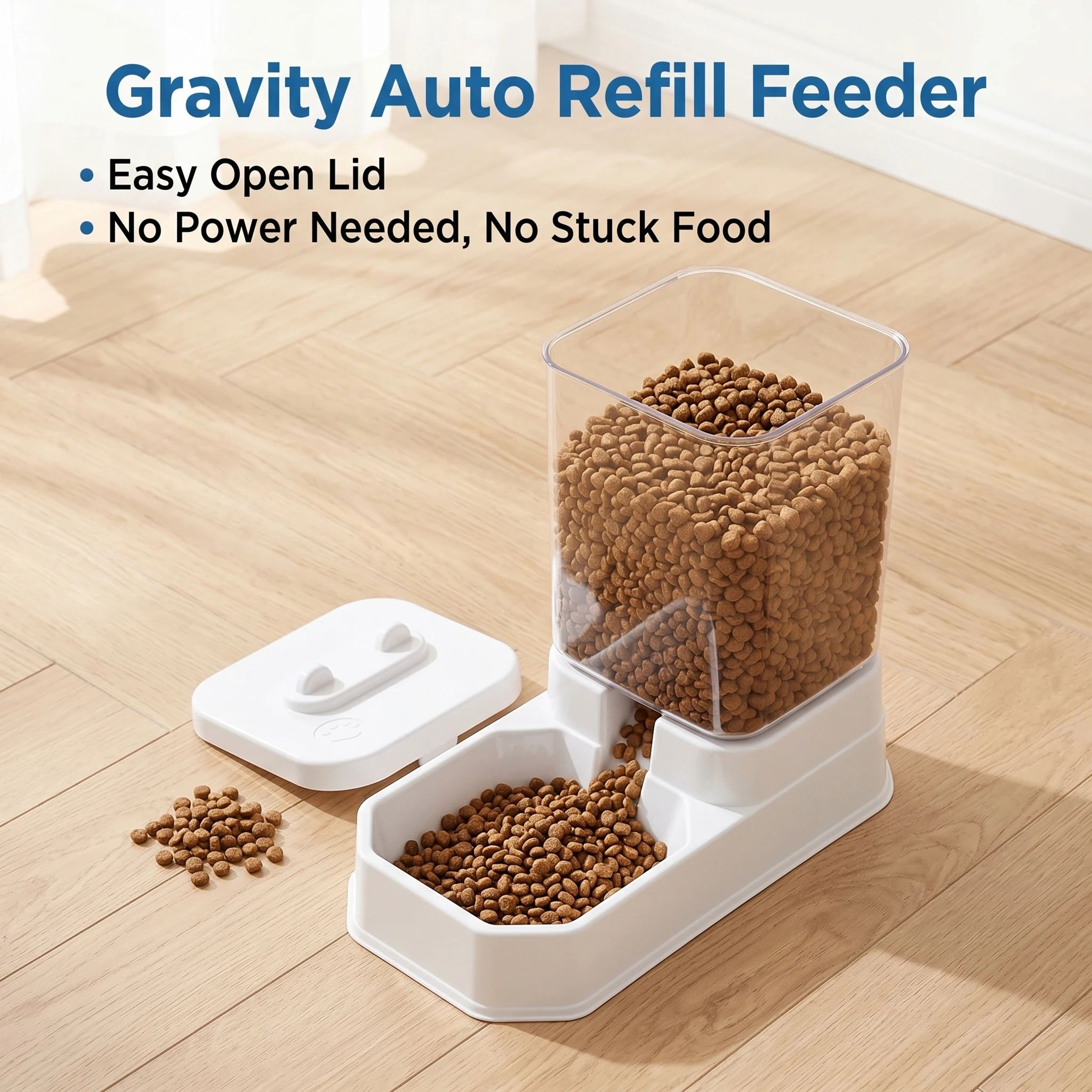 4L Gravity Pet Feeder  Water Dispenser Set  Automatic Cat Feeder Gravity Pet Food Dispenser  Pet Wa 3