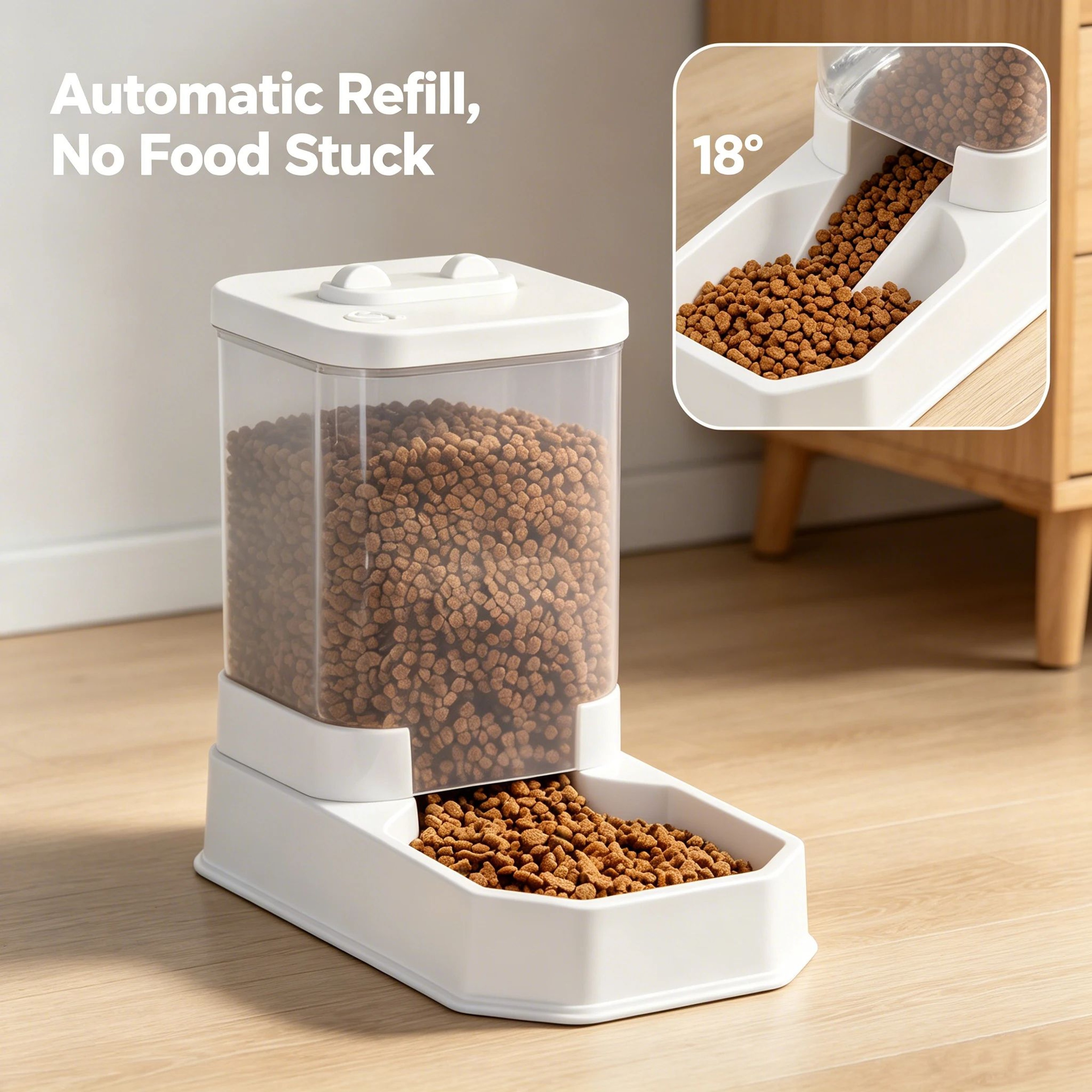4L Gravity Pet Feeder  Water Dispenser Set  Automatic Cat Feeder Gravity Pet Food Dispenser  Pet Wa 4