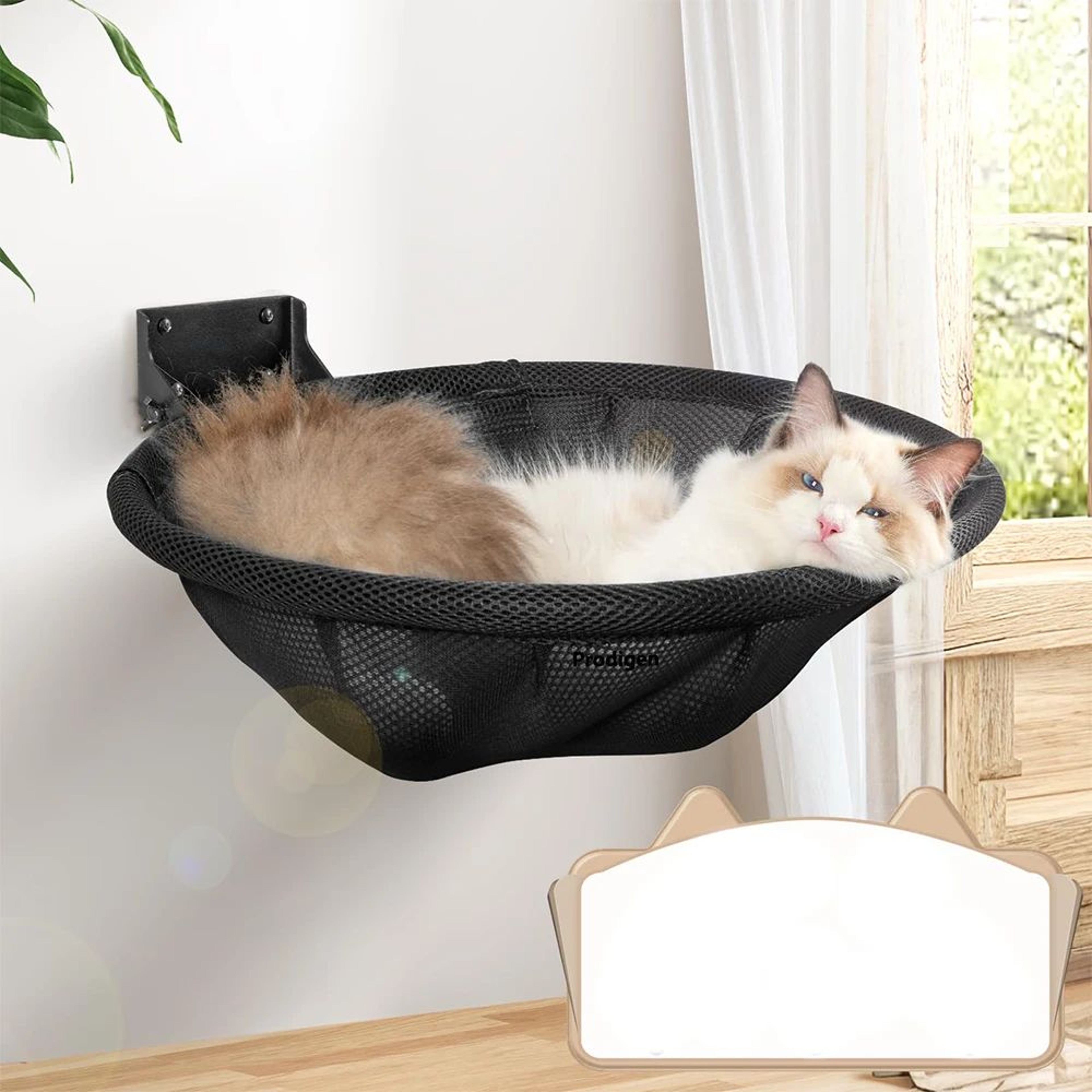 Foldable Wall Mounted Cat Hammock Shelf 1
