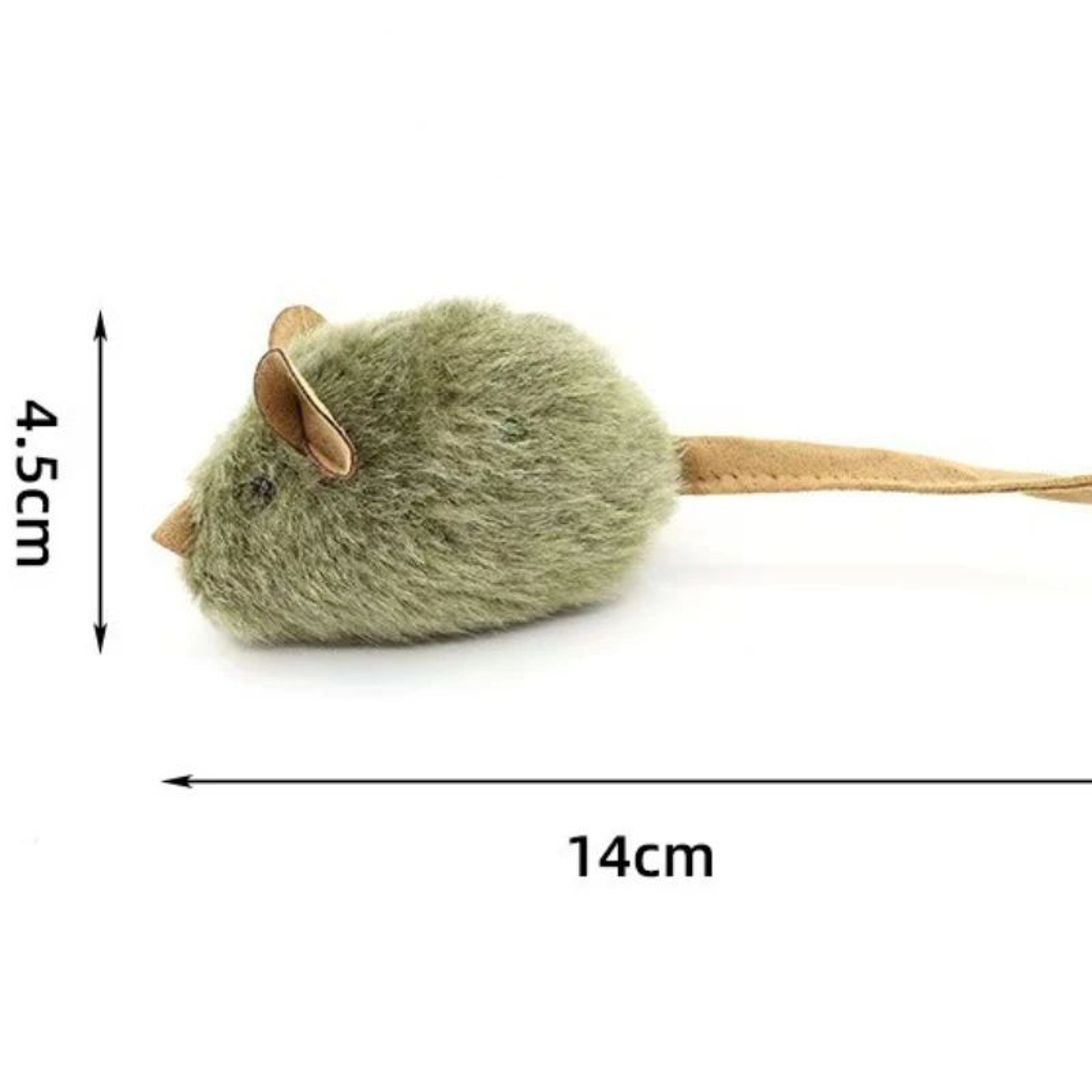 Interactive Squeaky Plush Mouse Cat Toy 5