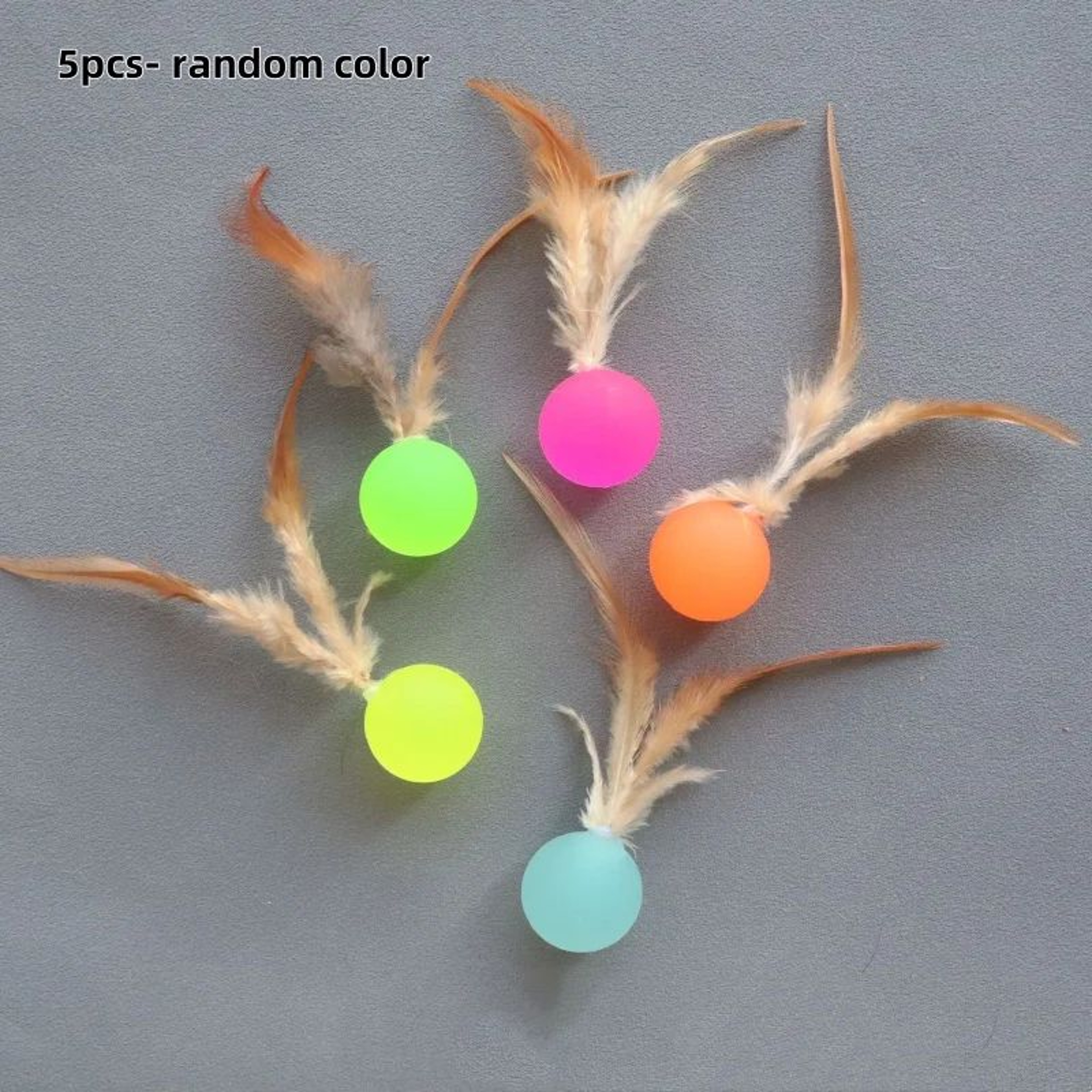 PouncePlay Feather Ball Cat Toy 6