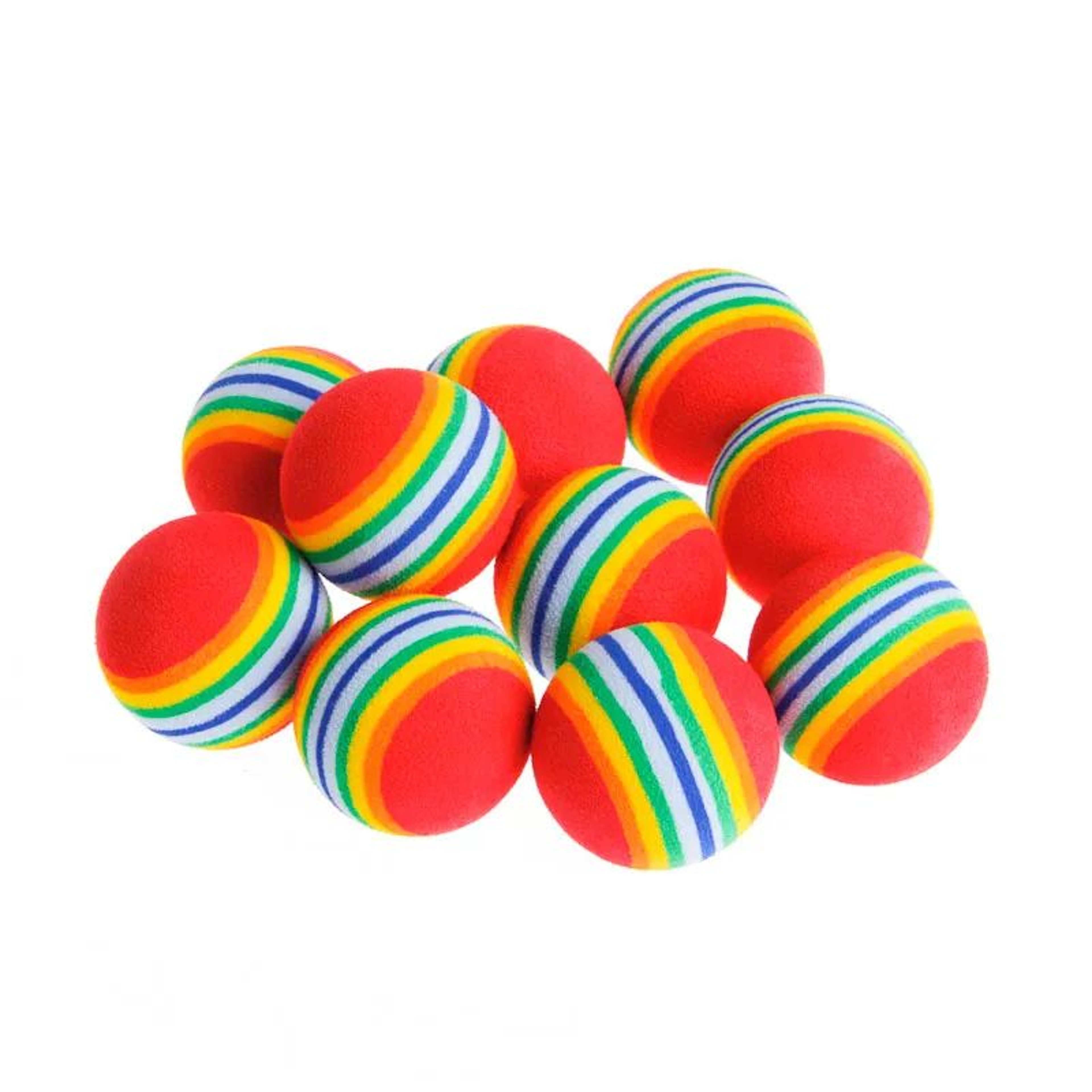 Rainbow EVA Interactive Cat Toy Ball 9