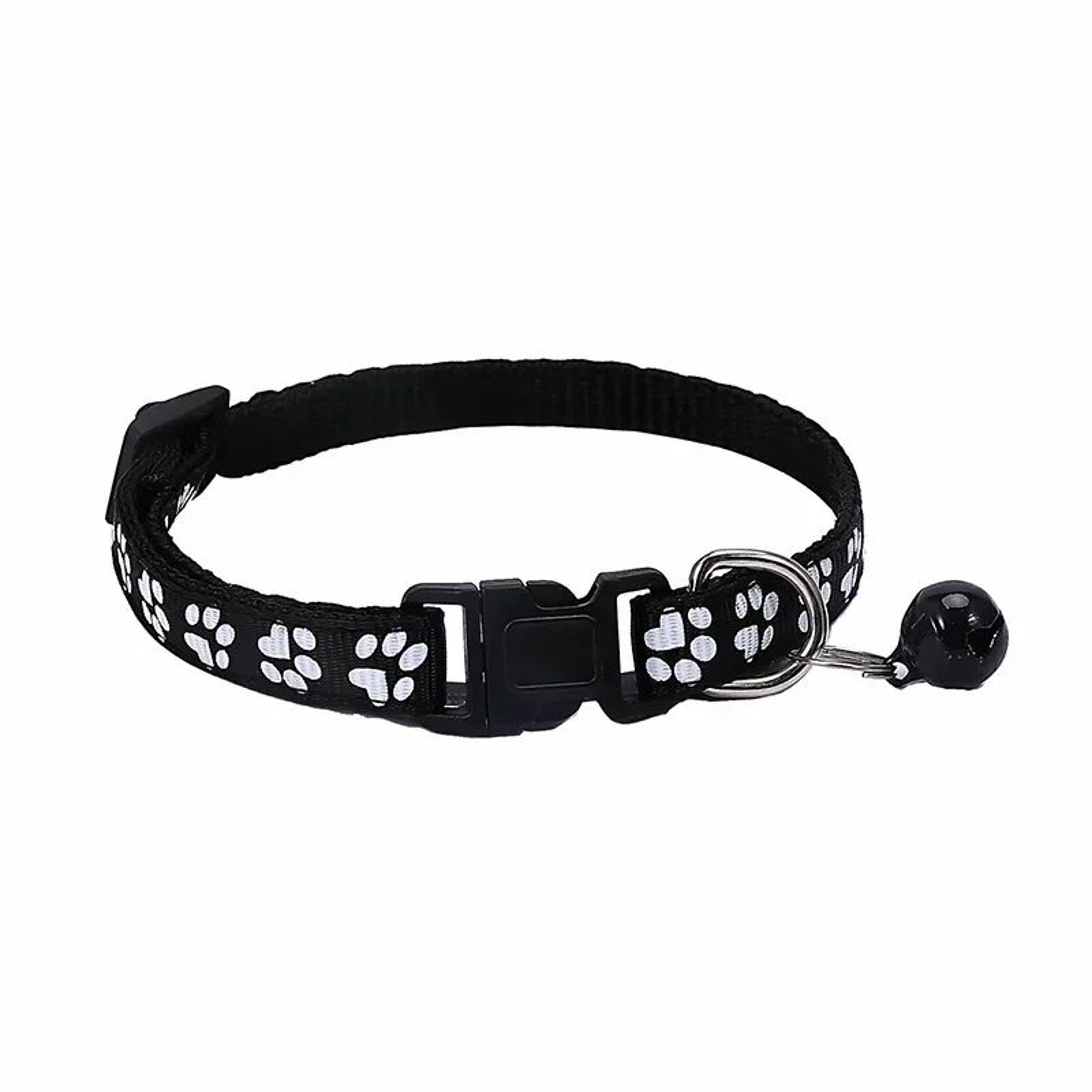 PawPrint Bell Pet Collar For Cats  Small Dogs  Adjustable Colorful Safety Collar 11