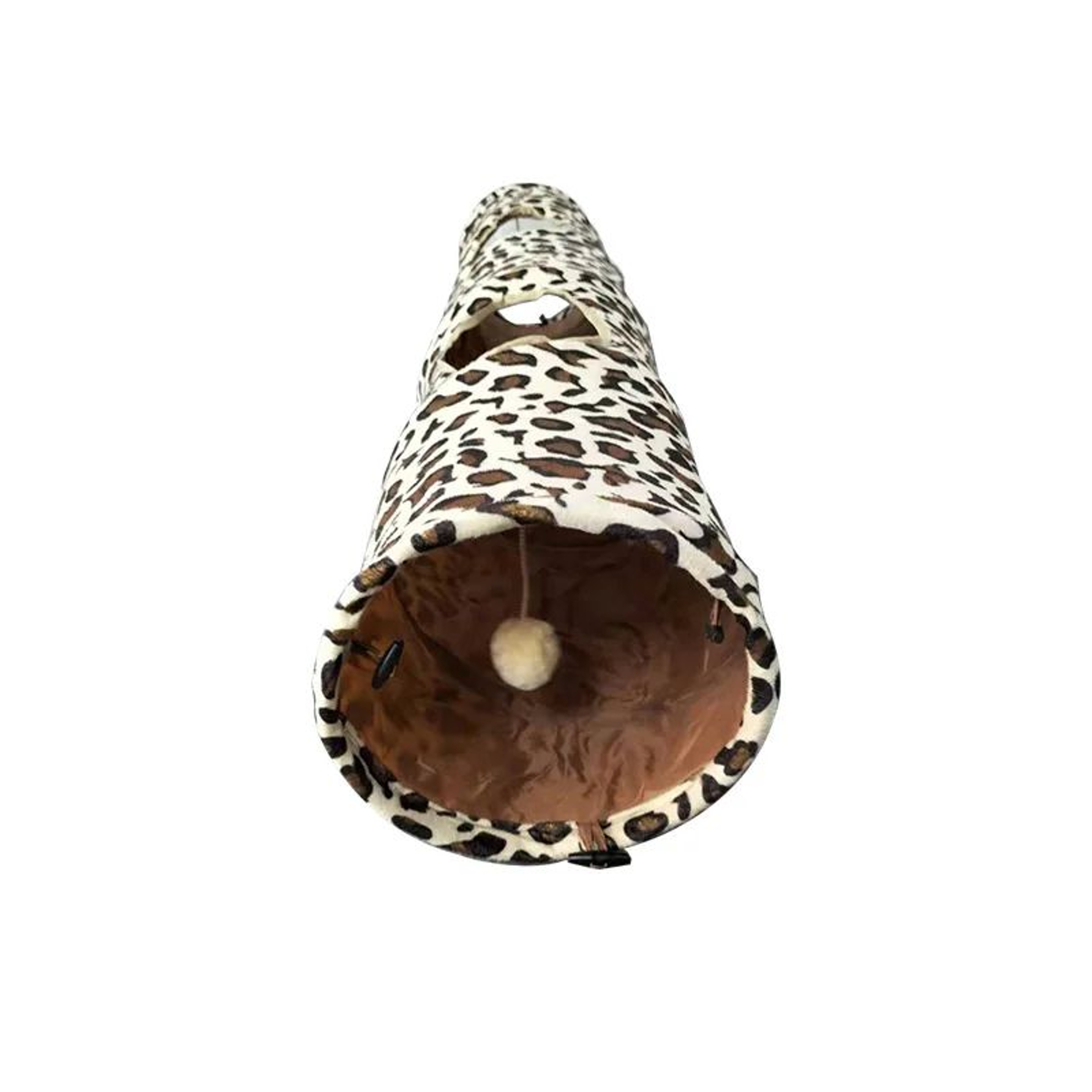 Leopard Crinkle Cat Tunnel  Collapsible Interactive Play Tunnel For Indoor Cats  Kittens 4