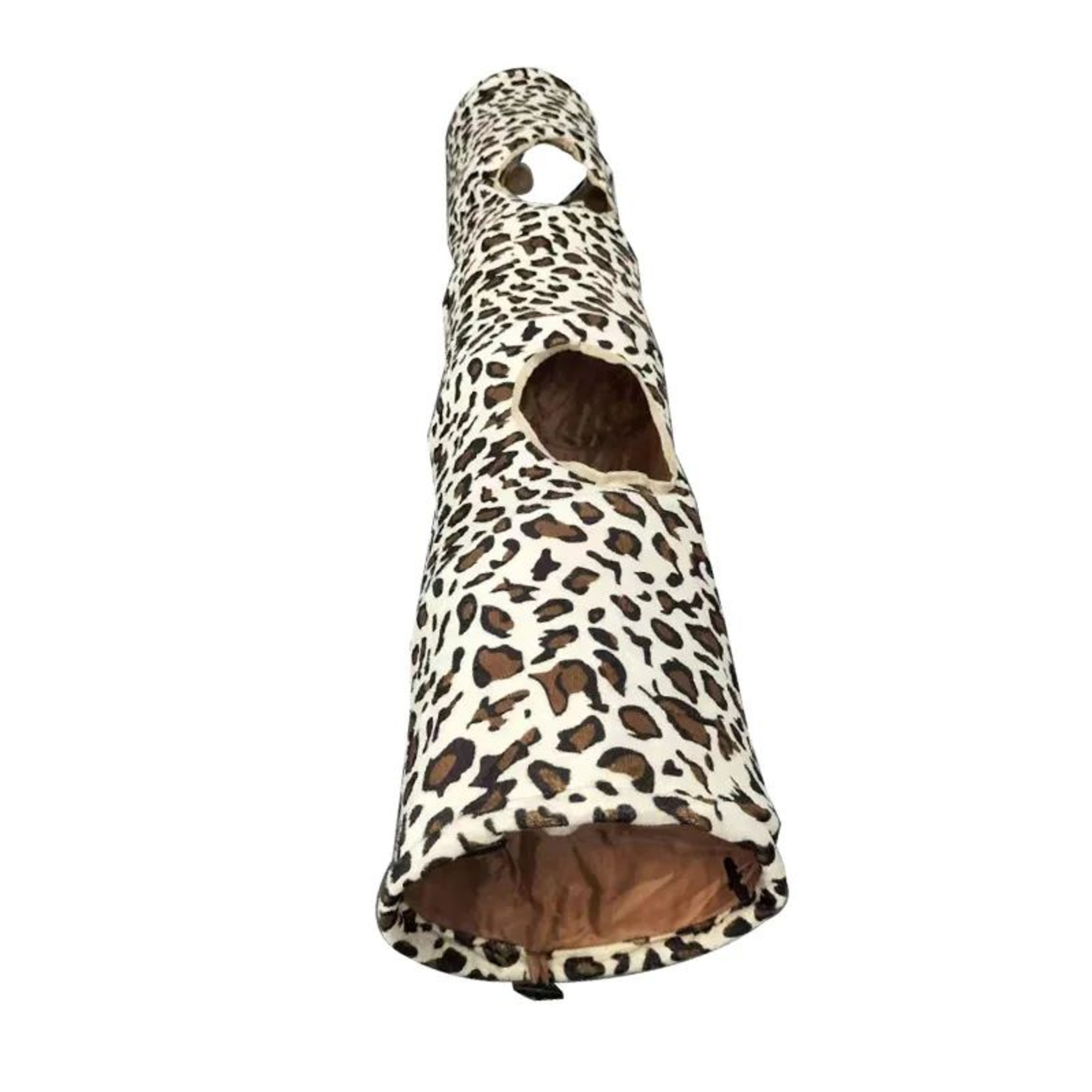 Leopard Crinkle Cat Tunnel  Collapsible Interactive Play Tunnel For Indoor Cats  Kittens 5