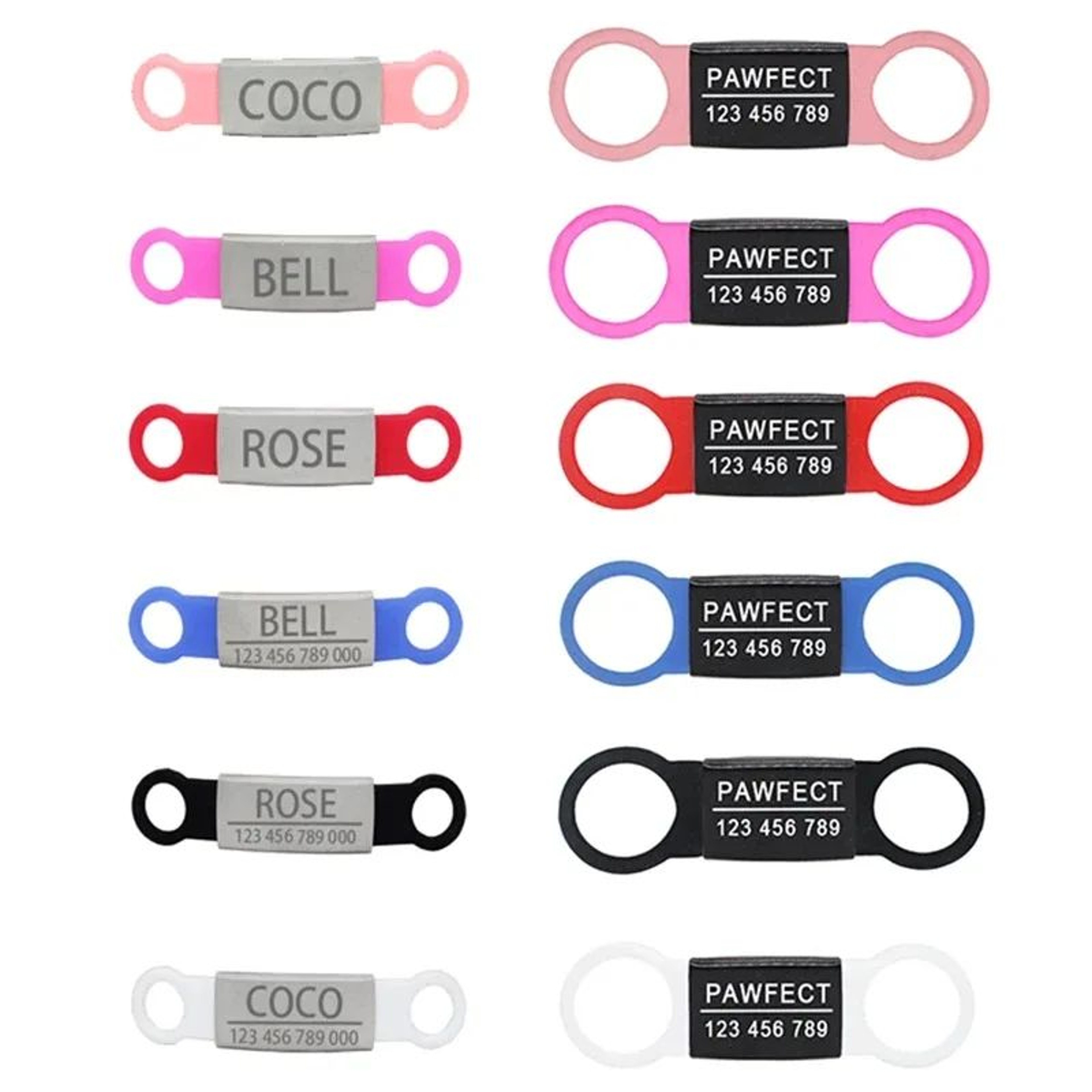 Personalized Stainless Steel Pet ID Tag With Custom Engraved Nameplate For Dogs  Cats 1