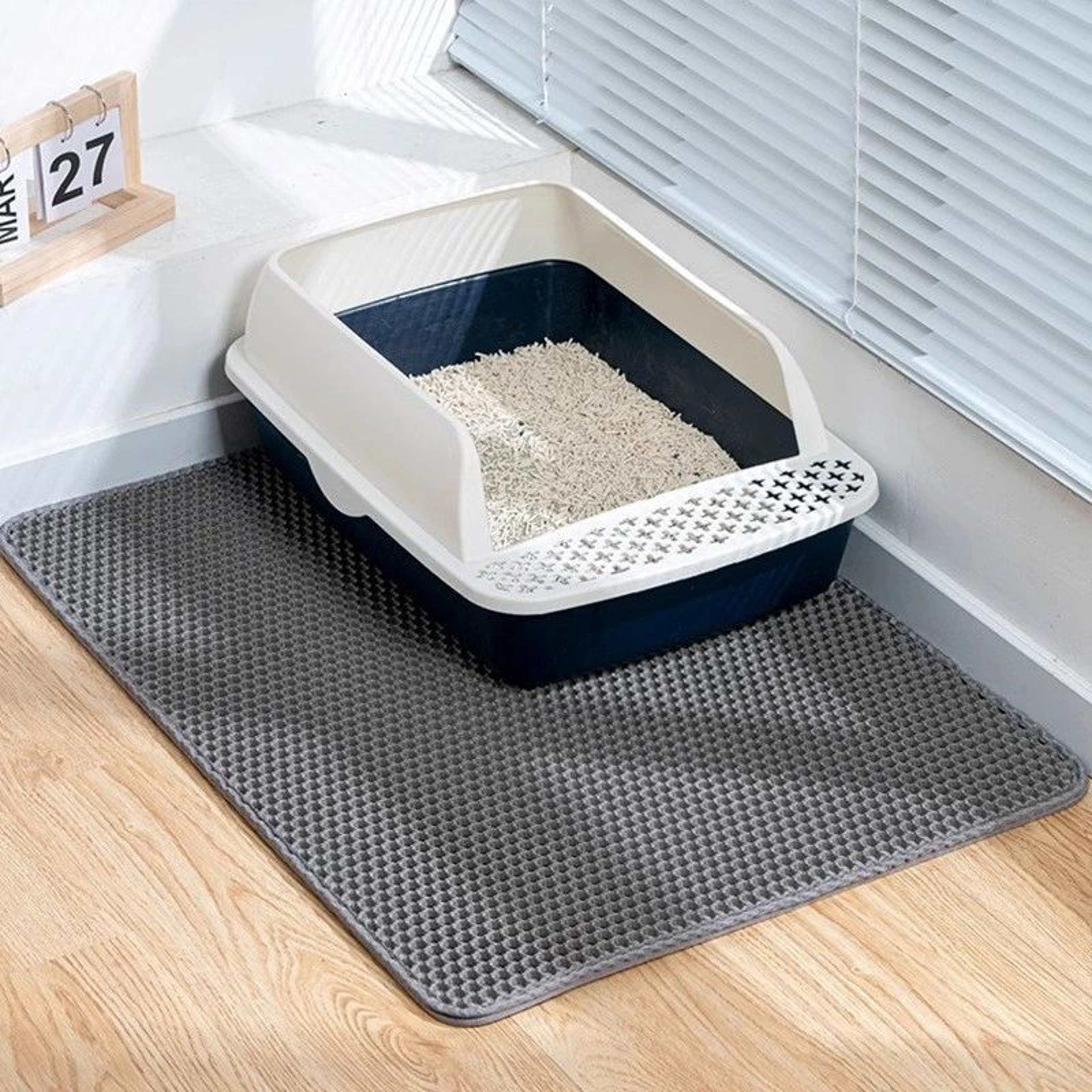 PawClean DoubleLayer Waterproof Cat Litter Trapping Mat 4