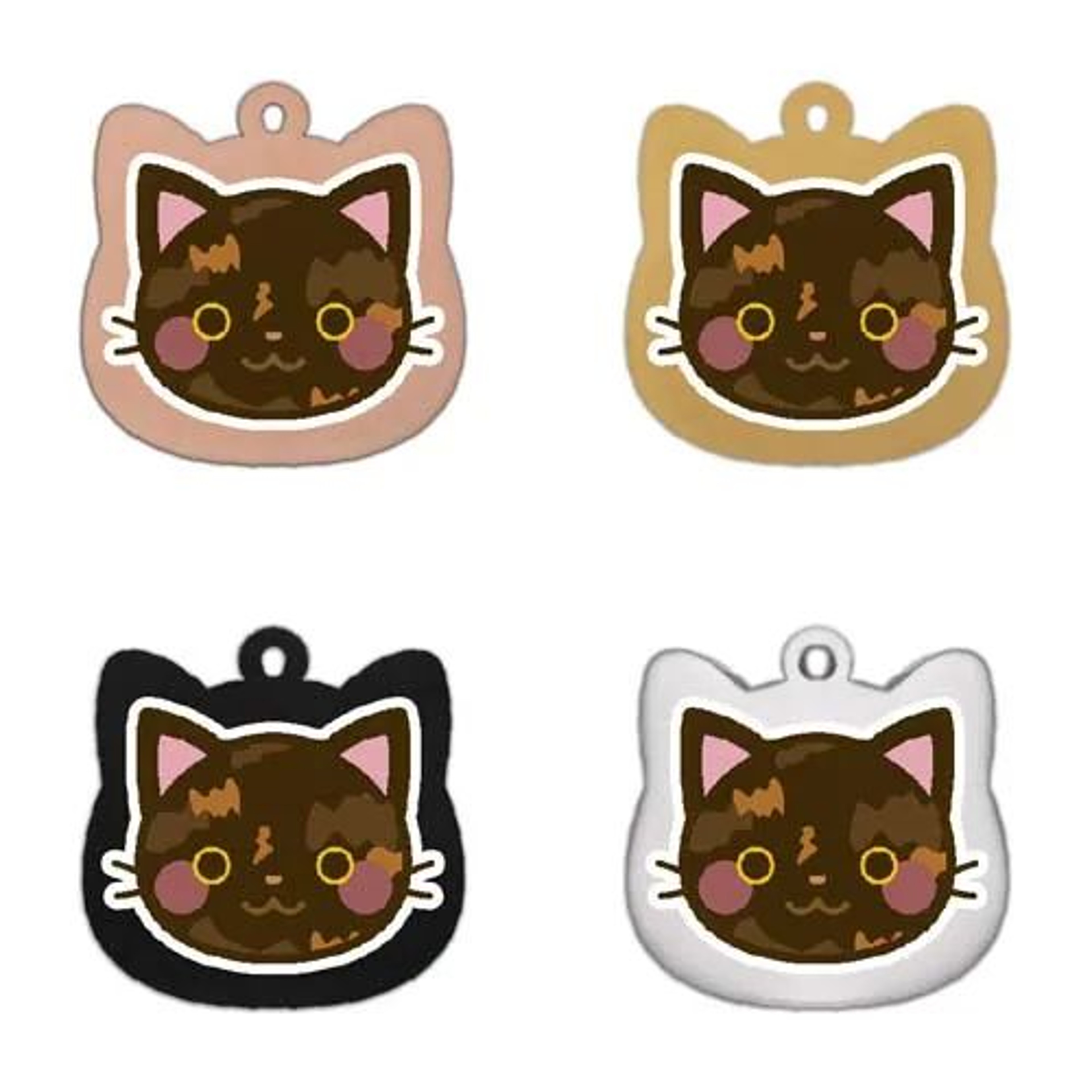Personalized Stainless Steel Cat ID Tag With Custom Engraving 16