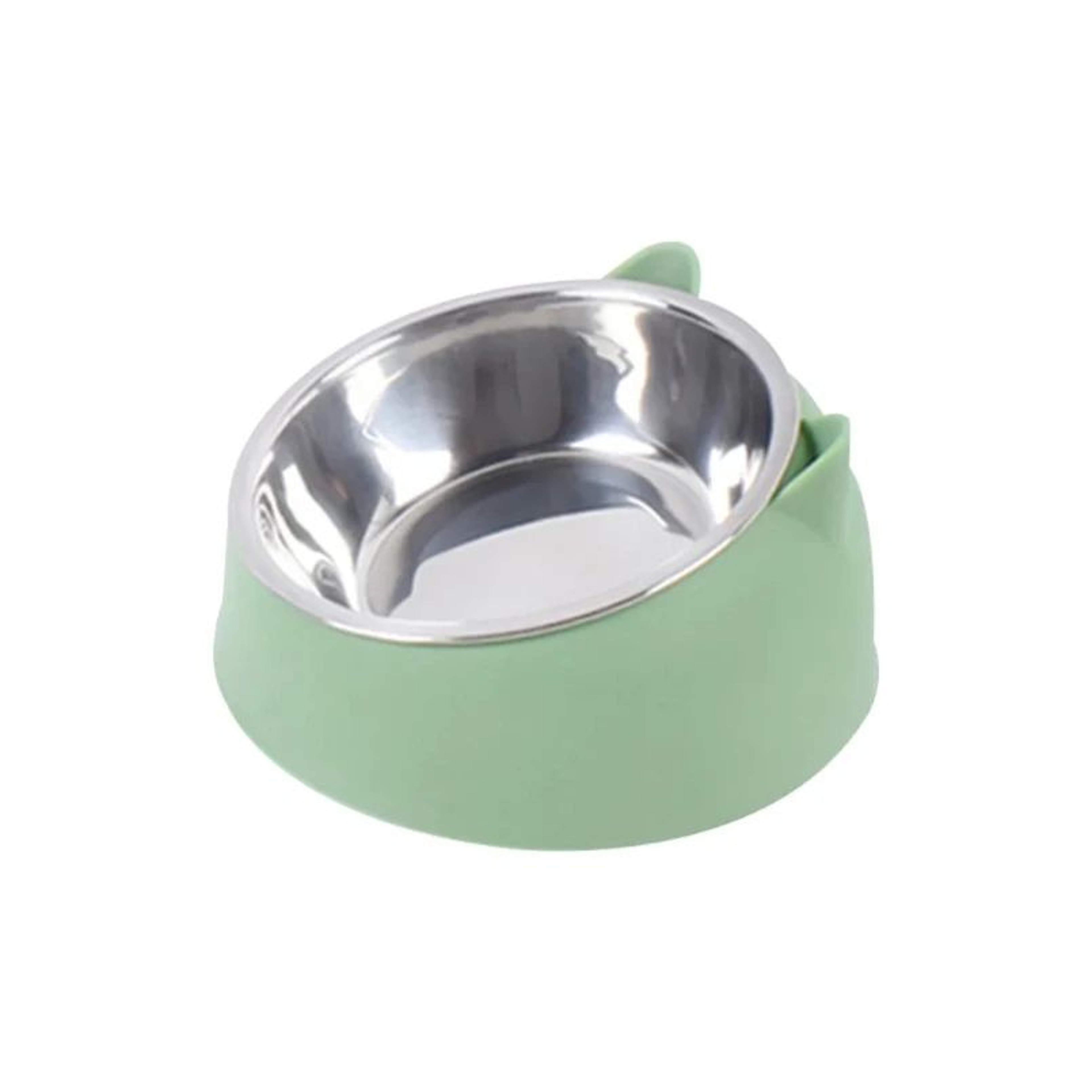 Elevated Tilted Stainless Steel Pet Bowl Set For Cats  Small Dogs 1