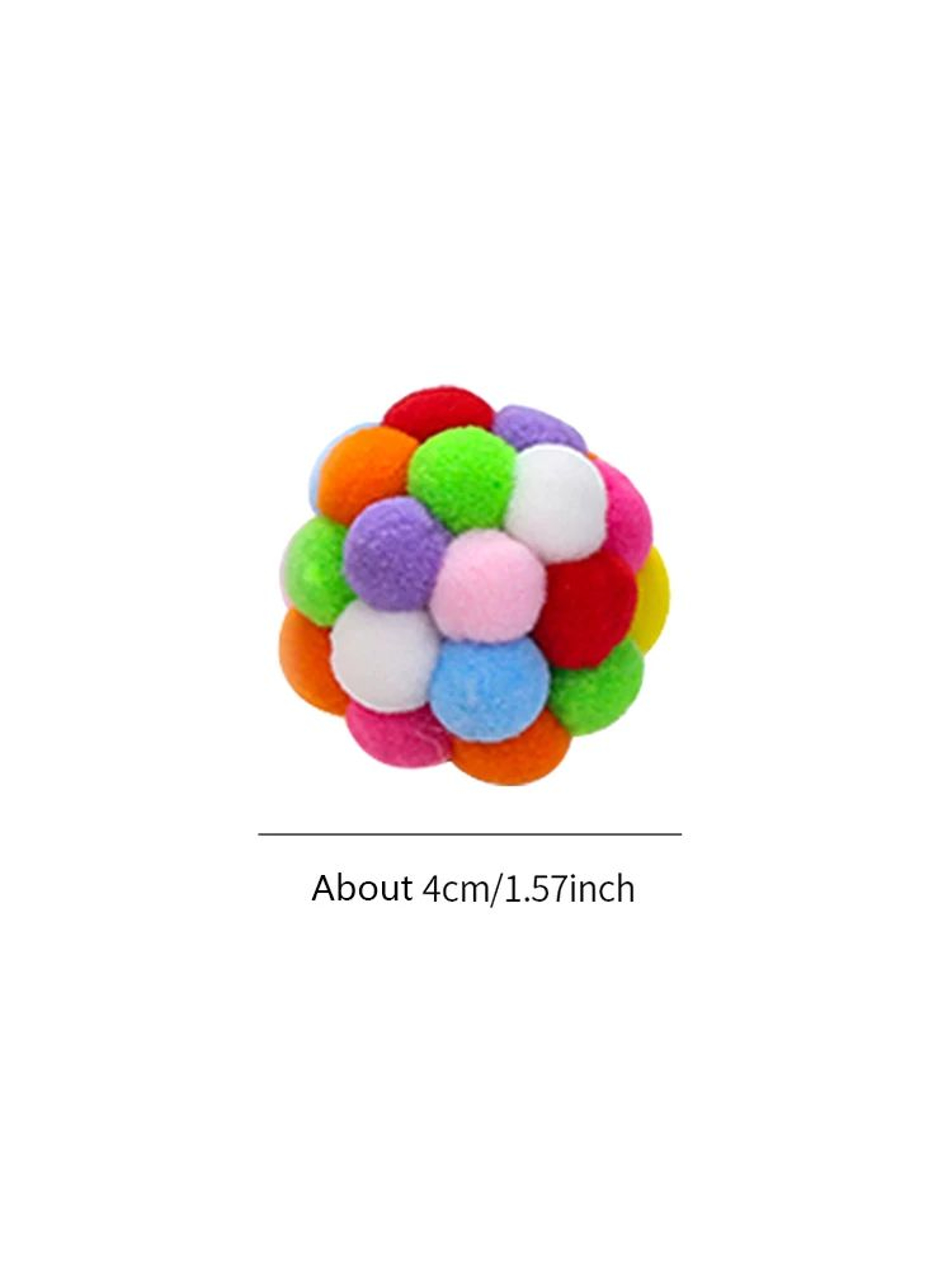 Colorful Bell Ball Interactive Cat Toy 9