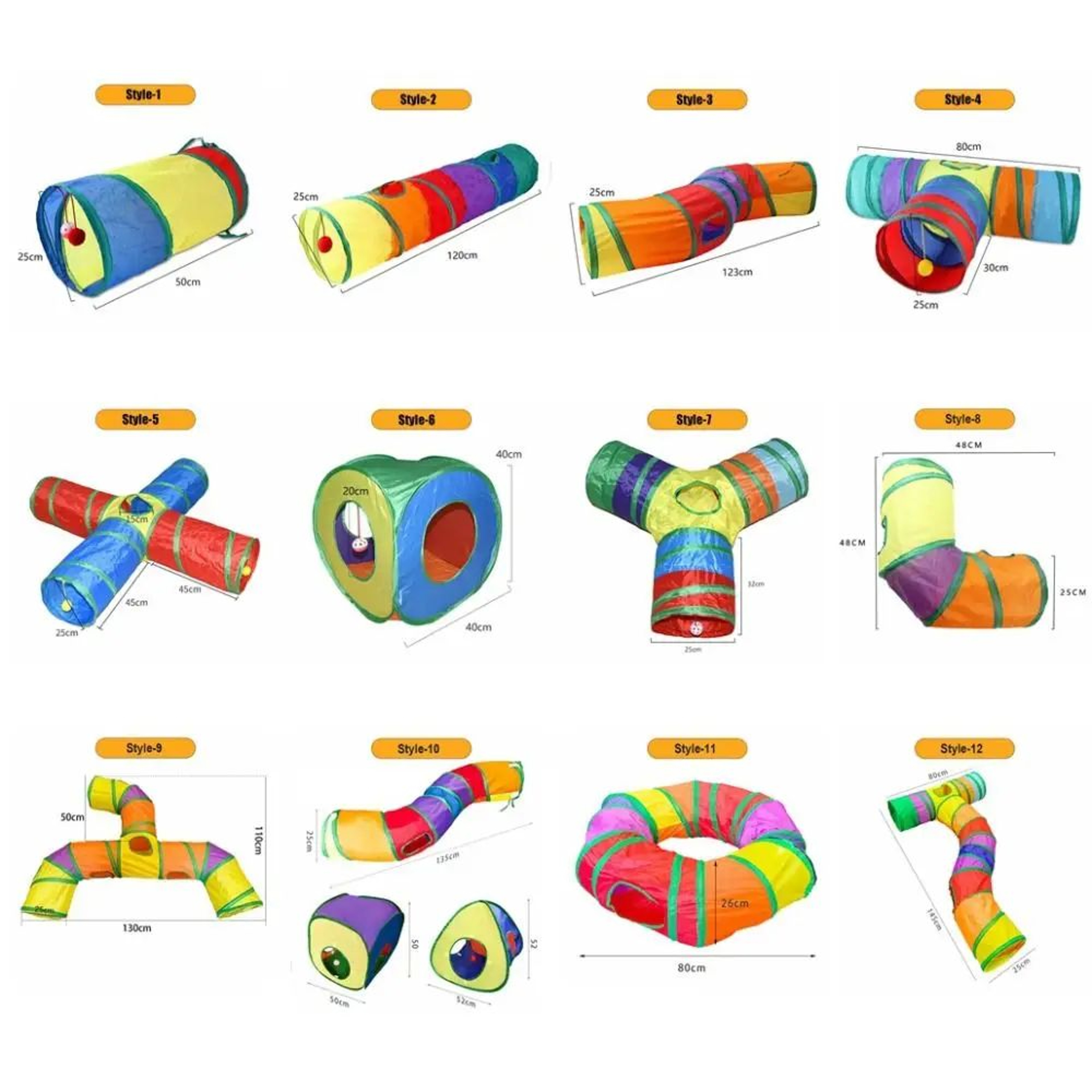 Foldable Interactive Cat Tunnel Toy  Portable Cat Tunnel For Indoor Play  Exercise 5
