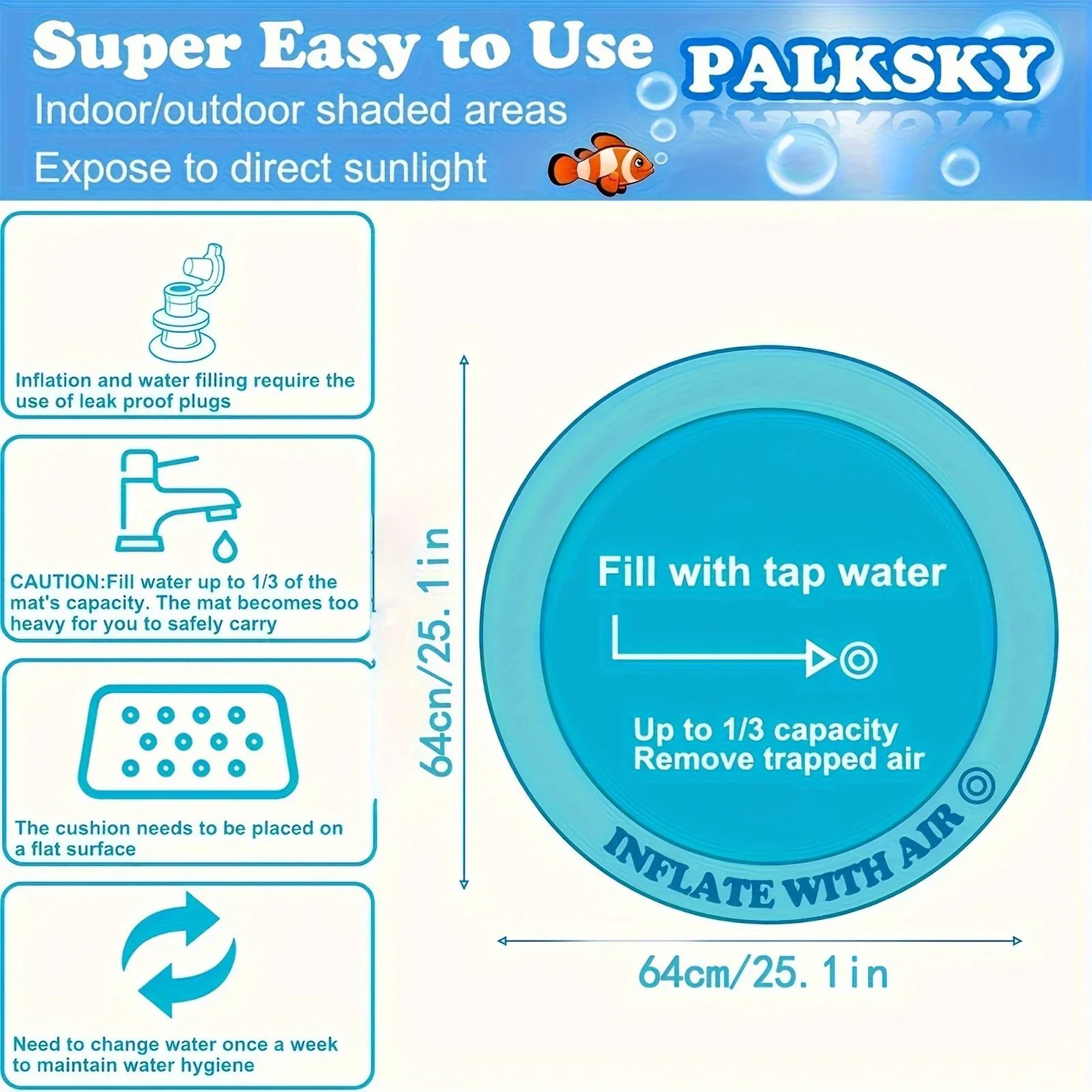 Sensory Splash Fish Cat Play Mat – Interactive Water Fun for Indoor Cats – view 7