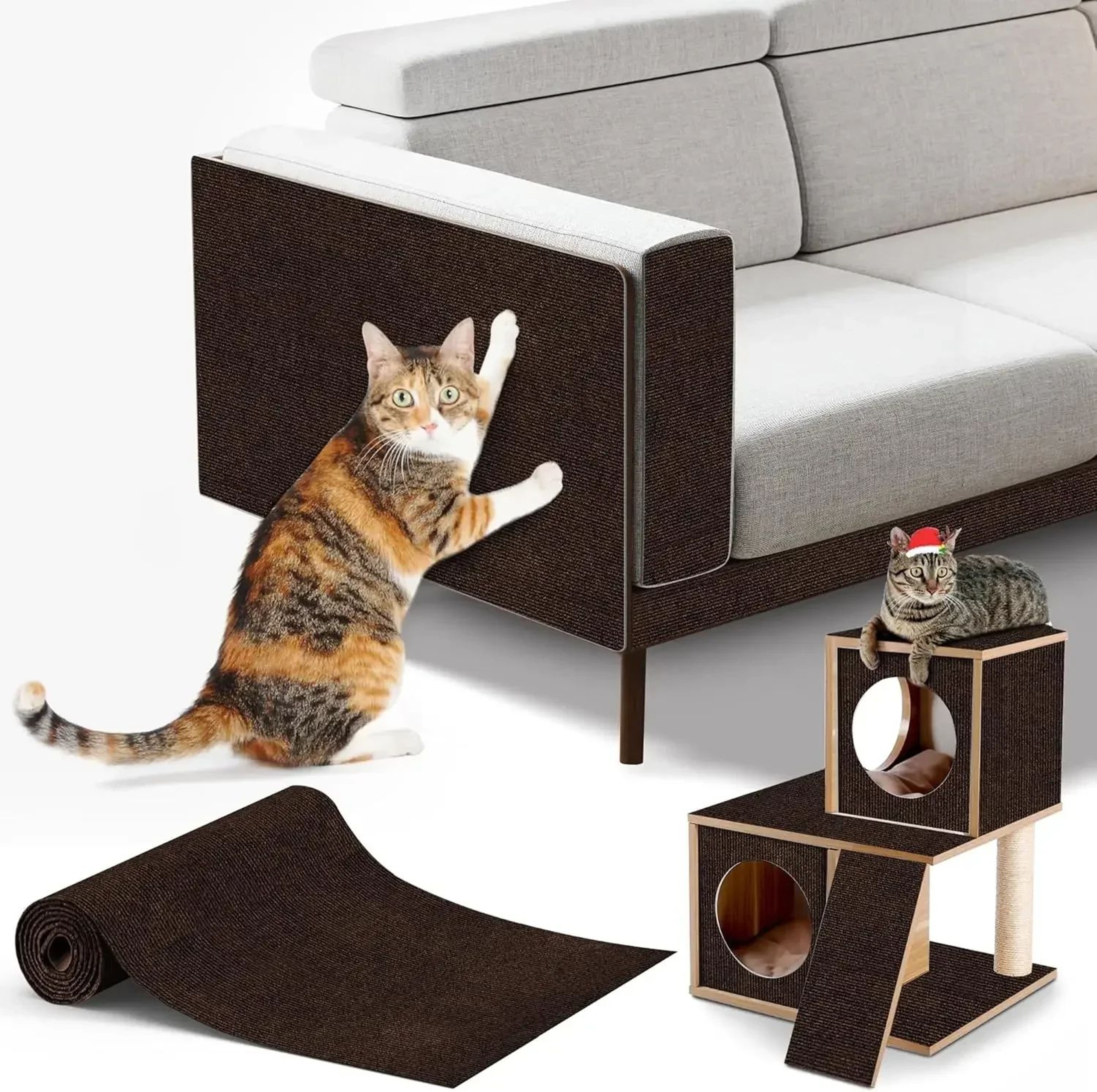 SelfAdhesive Cat Scratch Carpet Sofa Protector 10