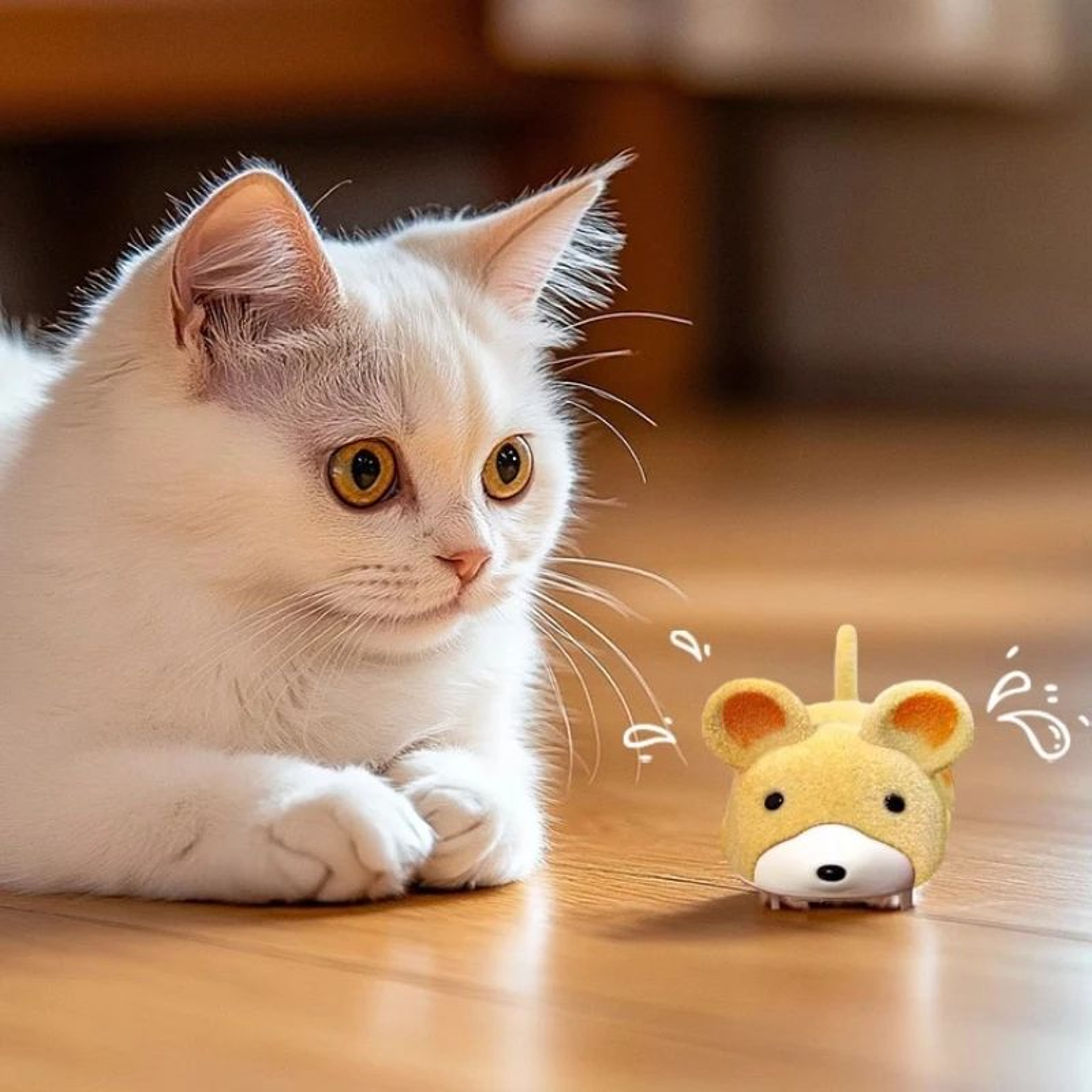 Rechargeable Smart Moving Mouse Interactive Cat Toy 2