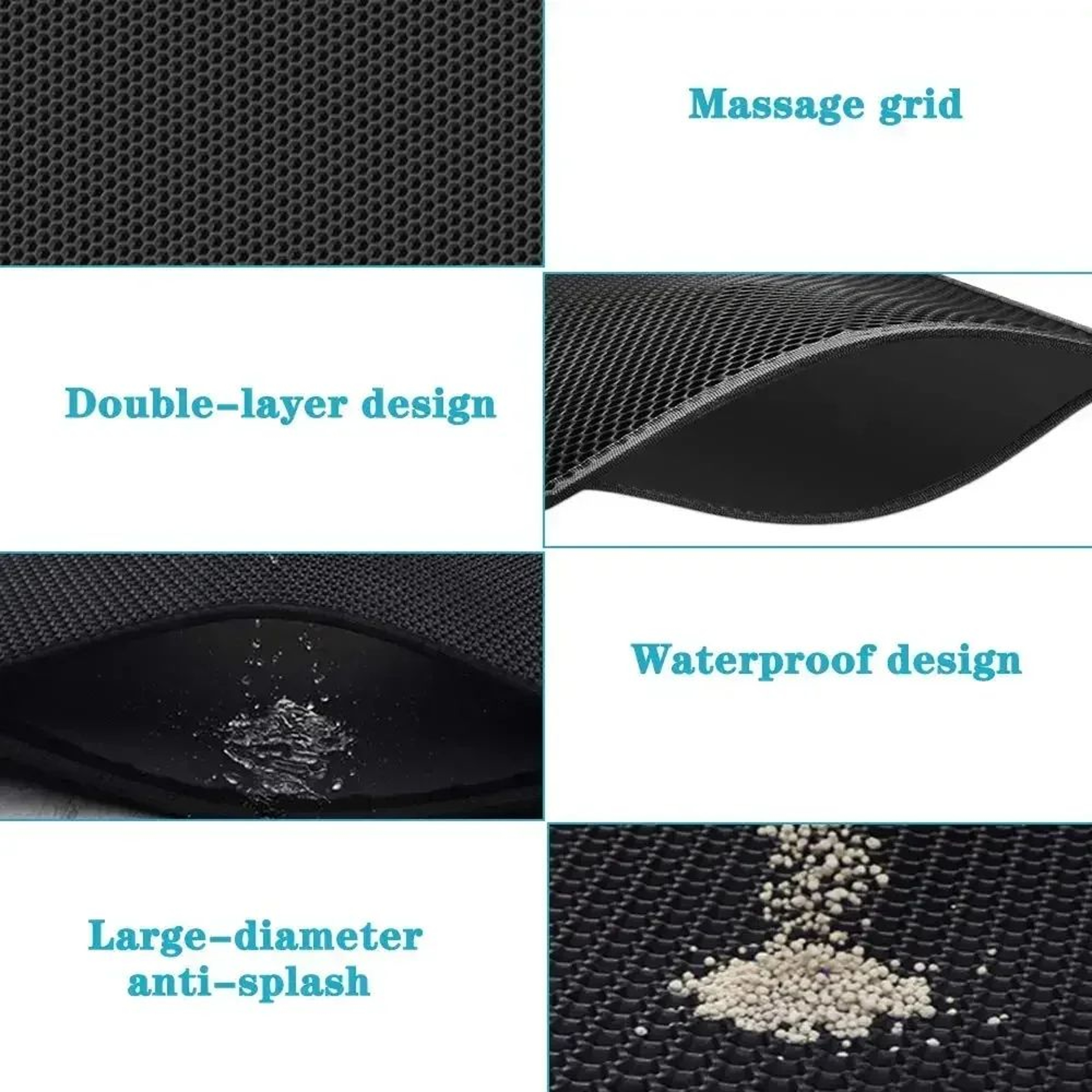 Waterproof DoubleLayer Cat Litter Trapping Mat 2