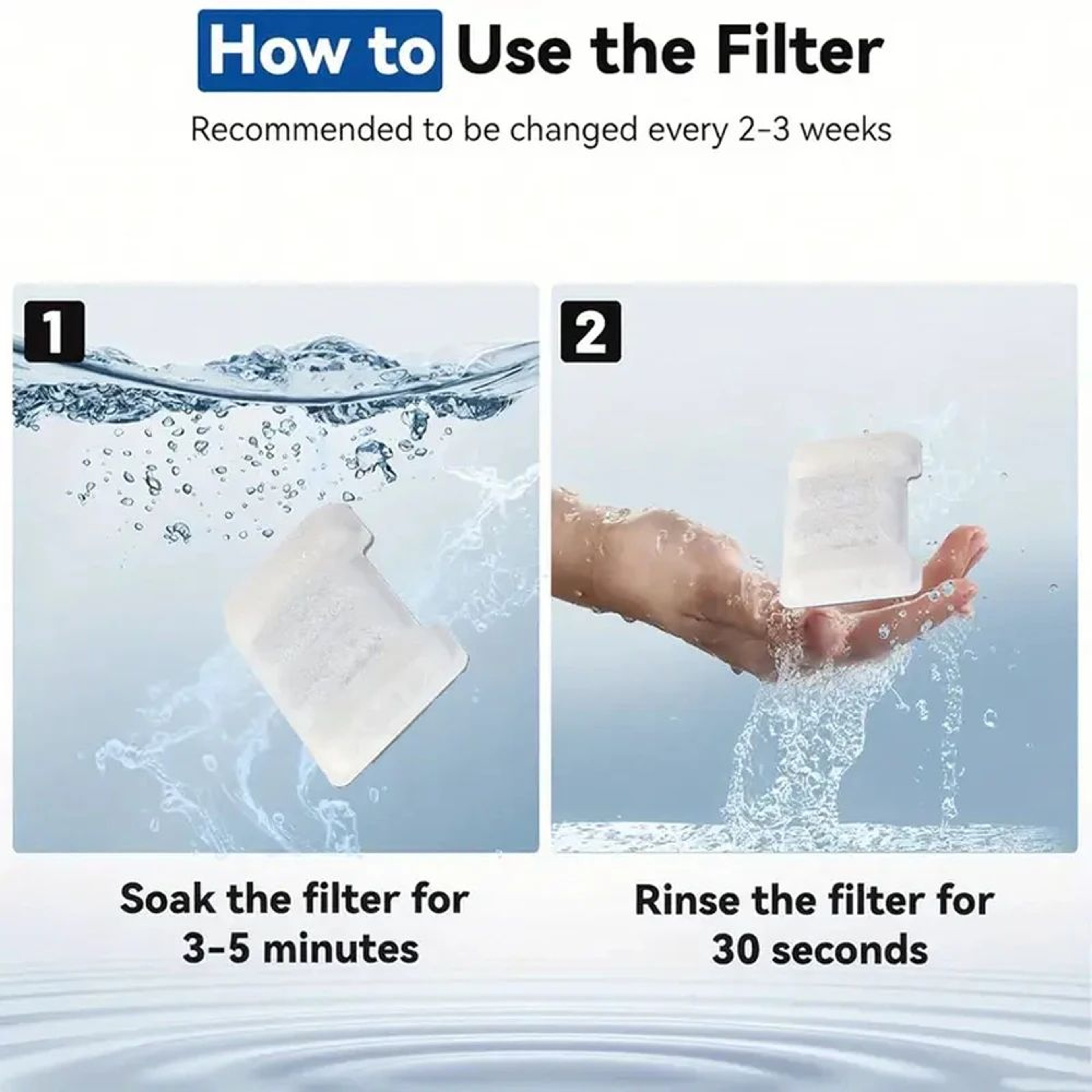 Pet Fountain Activated Carbon Replacement Filters For Cats  Dogs 5