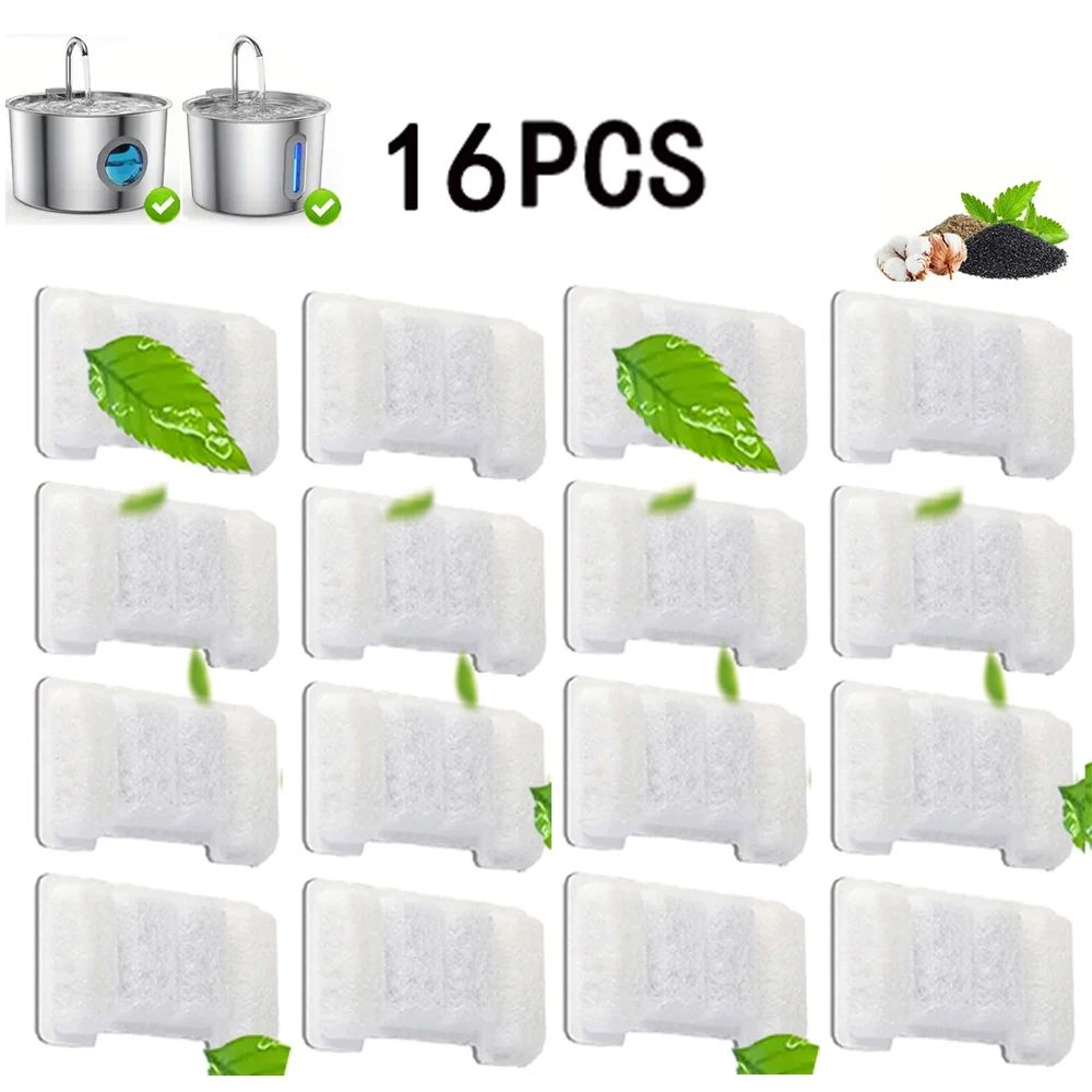 Pet Fountain Activated Carbon Replacement Filters For Cats  Dogs 7
