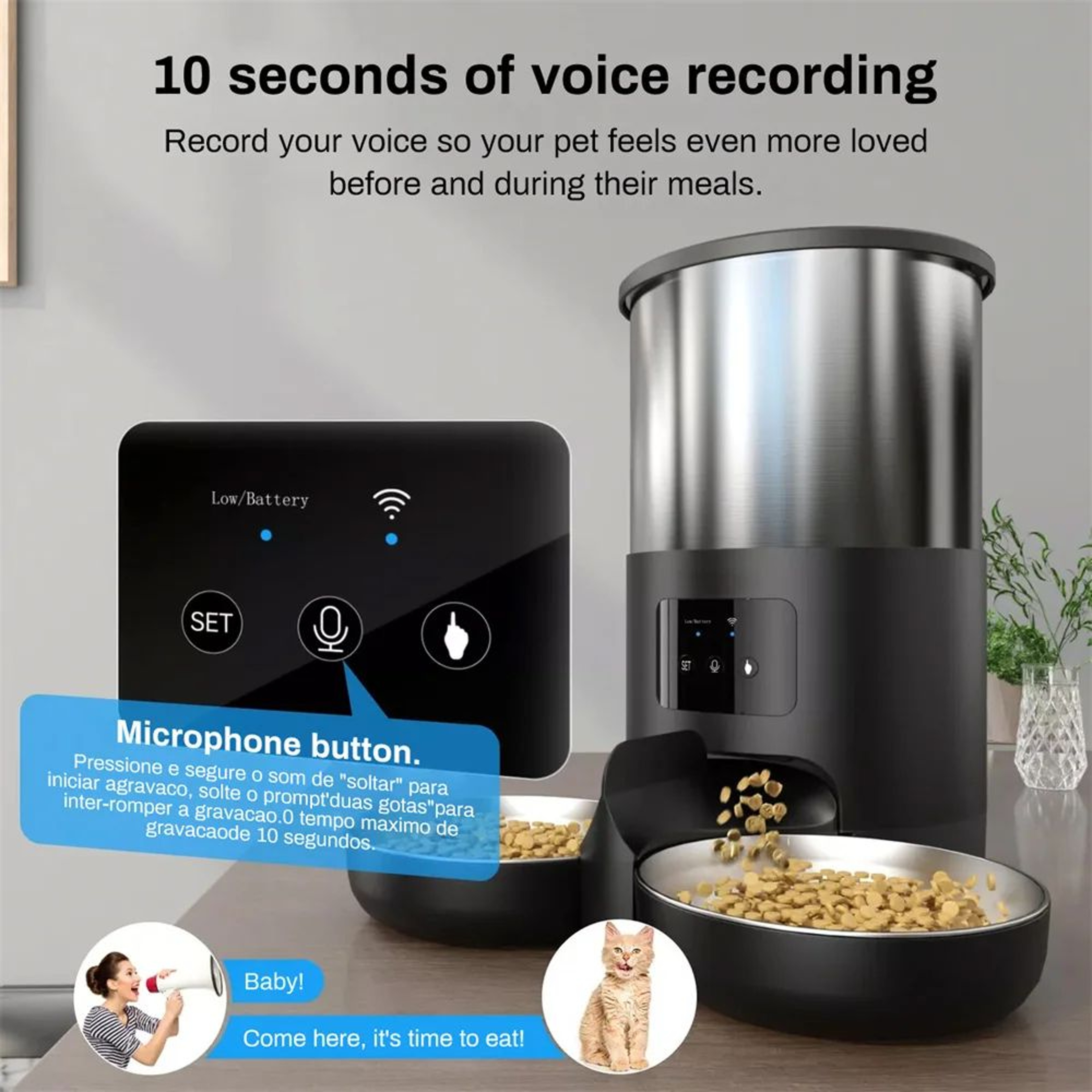 SmartFeed Pro 45L WiFi Pet Feeder  Water Dispenser 1
