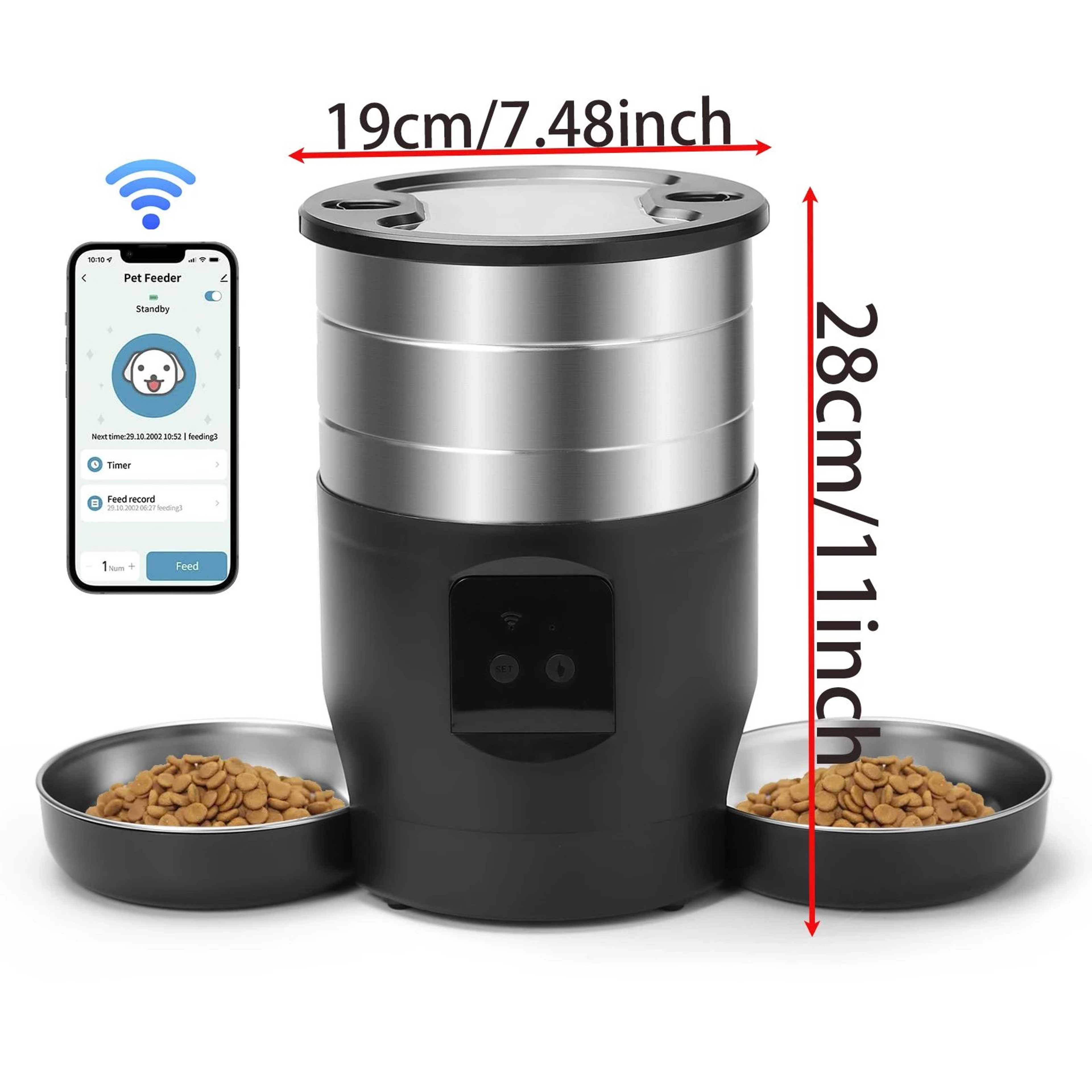SmartFeed Pro 45L WiFi Pet Feeder  Water Dispenser 8