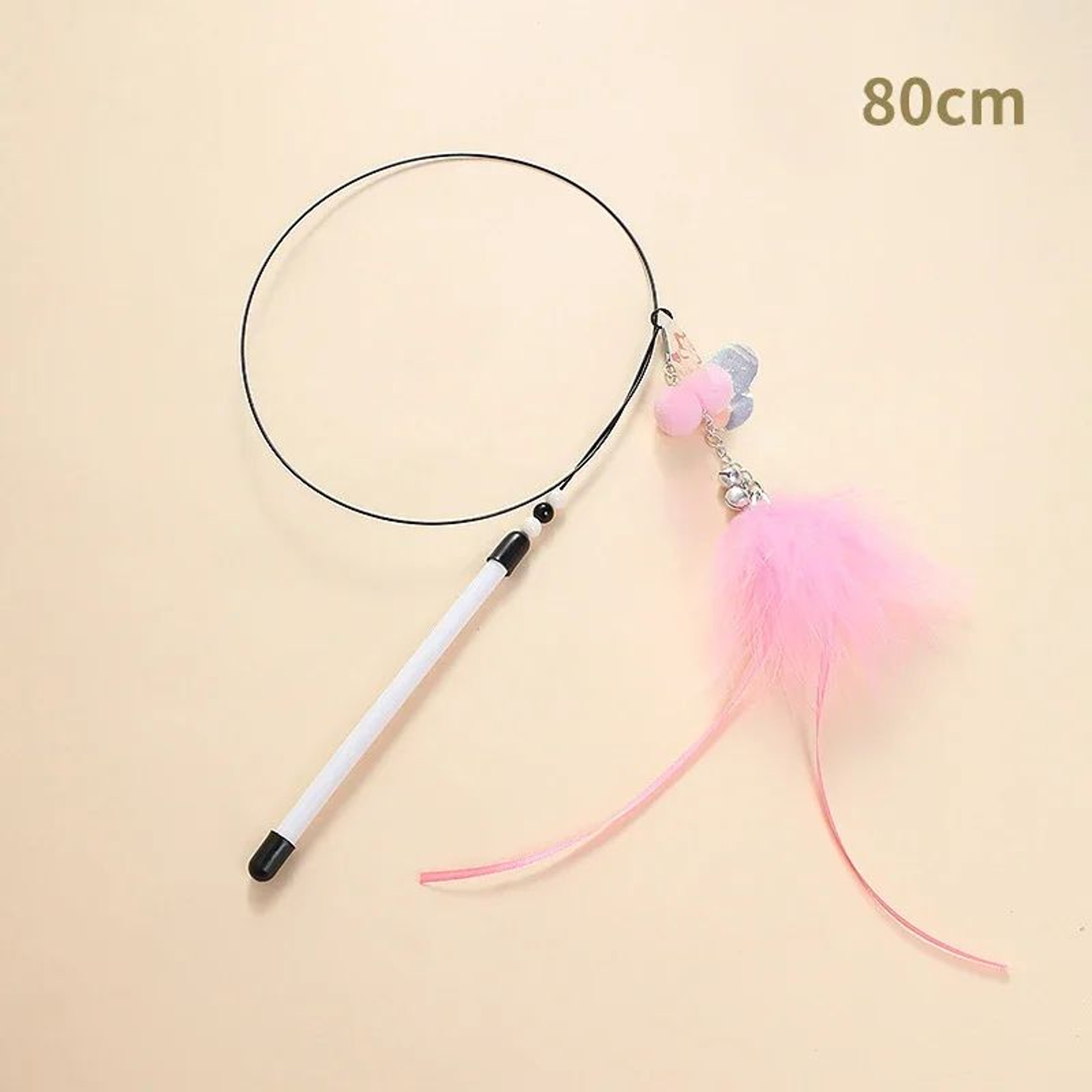 FeatherBird Interactive Cat Wand Toy With Bell  Telescopic Teaser 6
