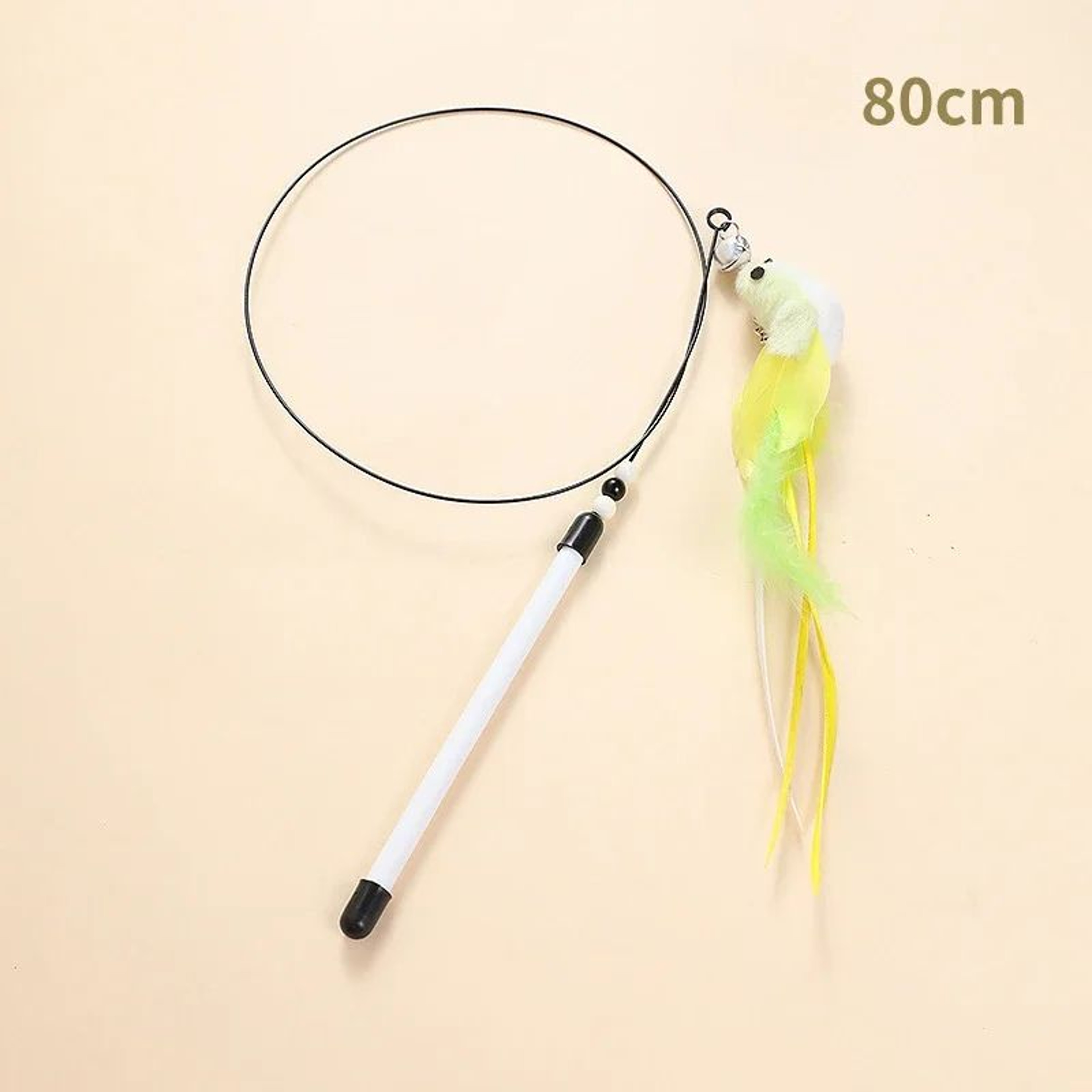 FeatherBird Interactive Cat Wand Toy With Bell  Telescopic Teaser 7