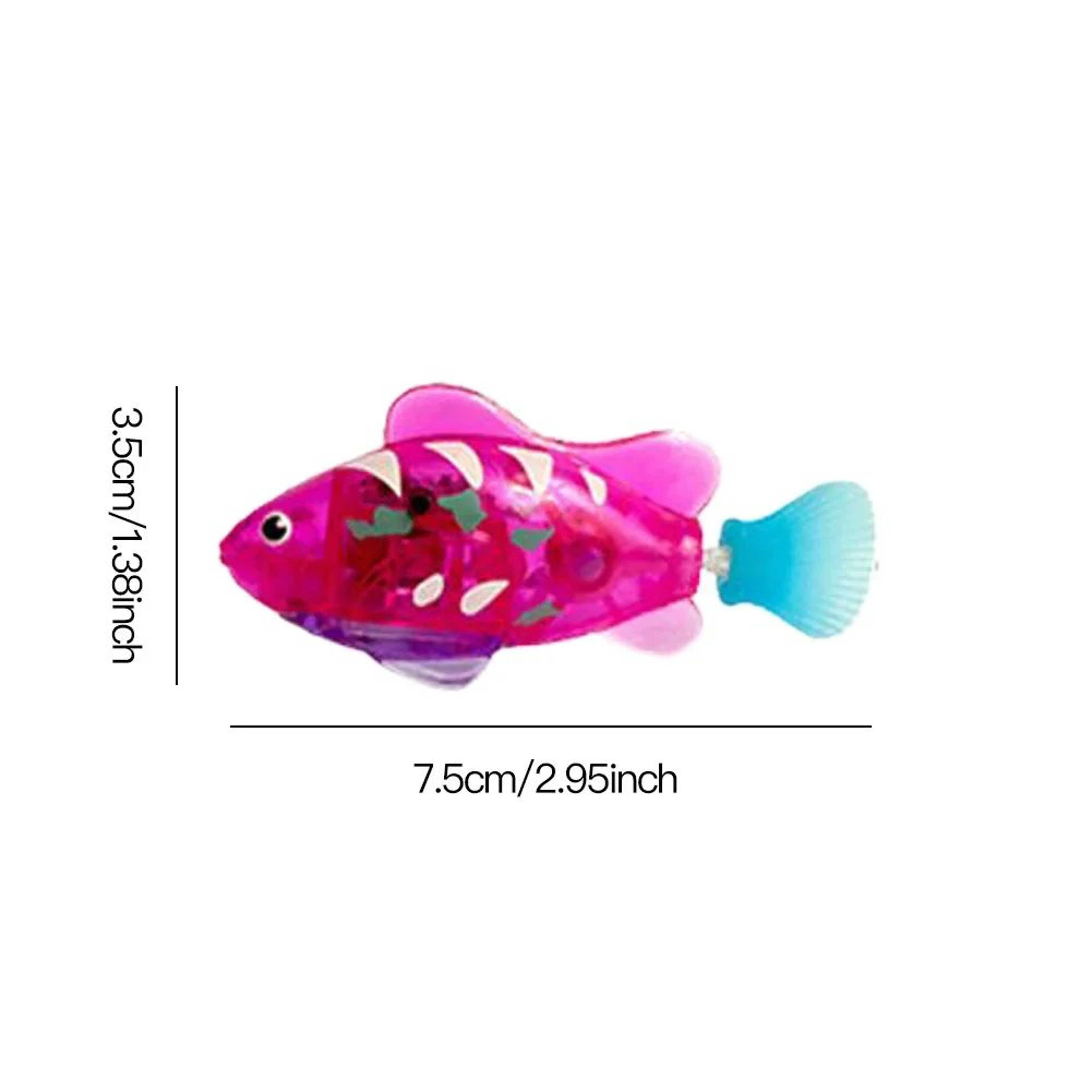 SplashChase LED Robot Fish Interactive Cat Toy 1