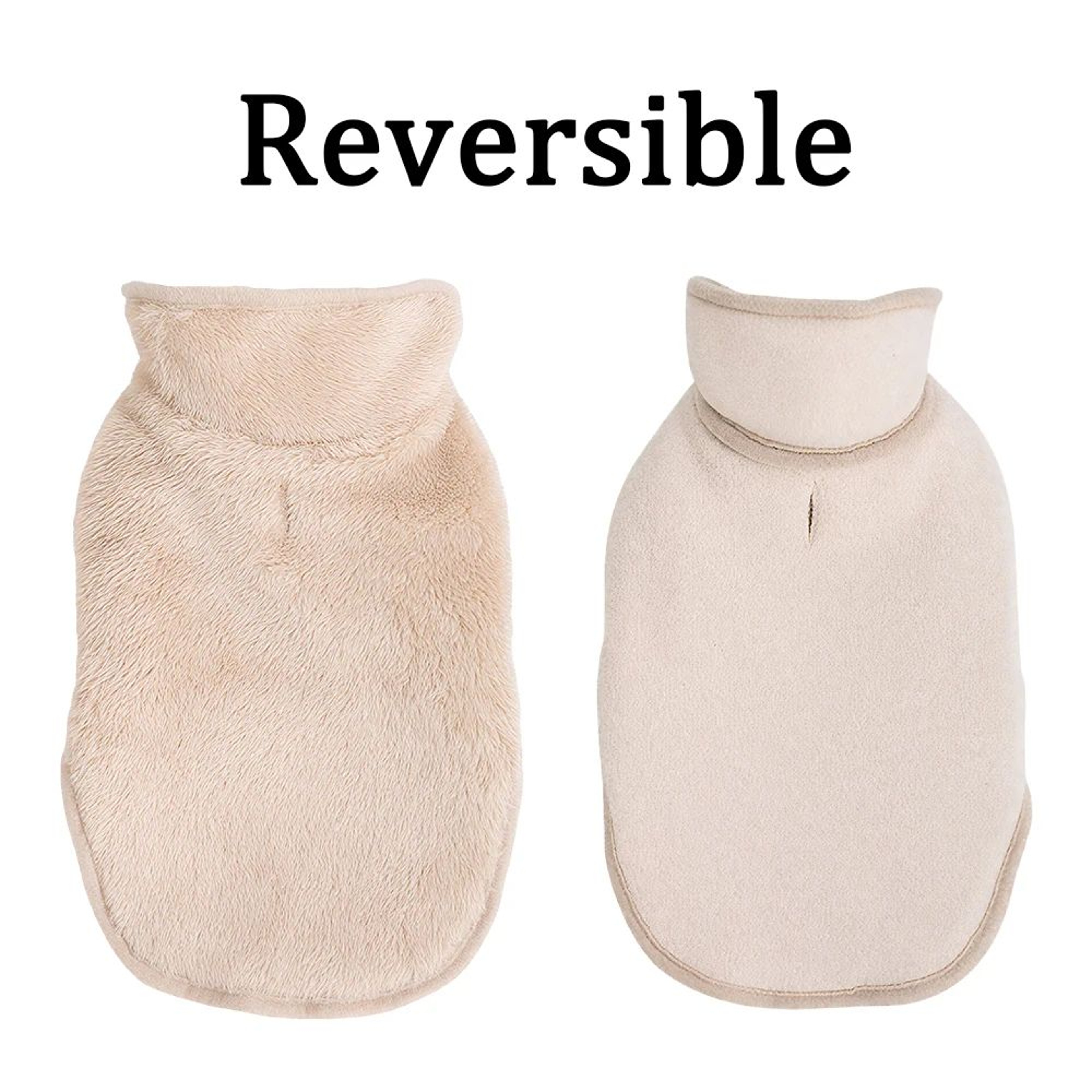 SnuggleShield Reversible Cat Winter Coat  Soft Fleece Sphynx Cat Clothes  Adjustable HighNeck Kitte 7