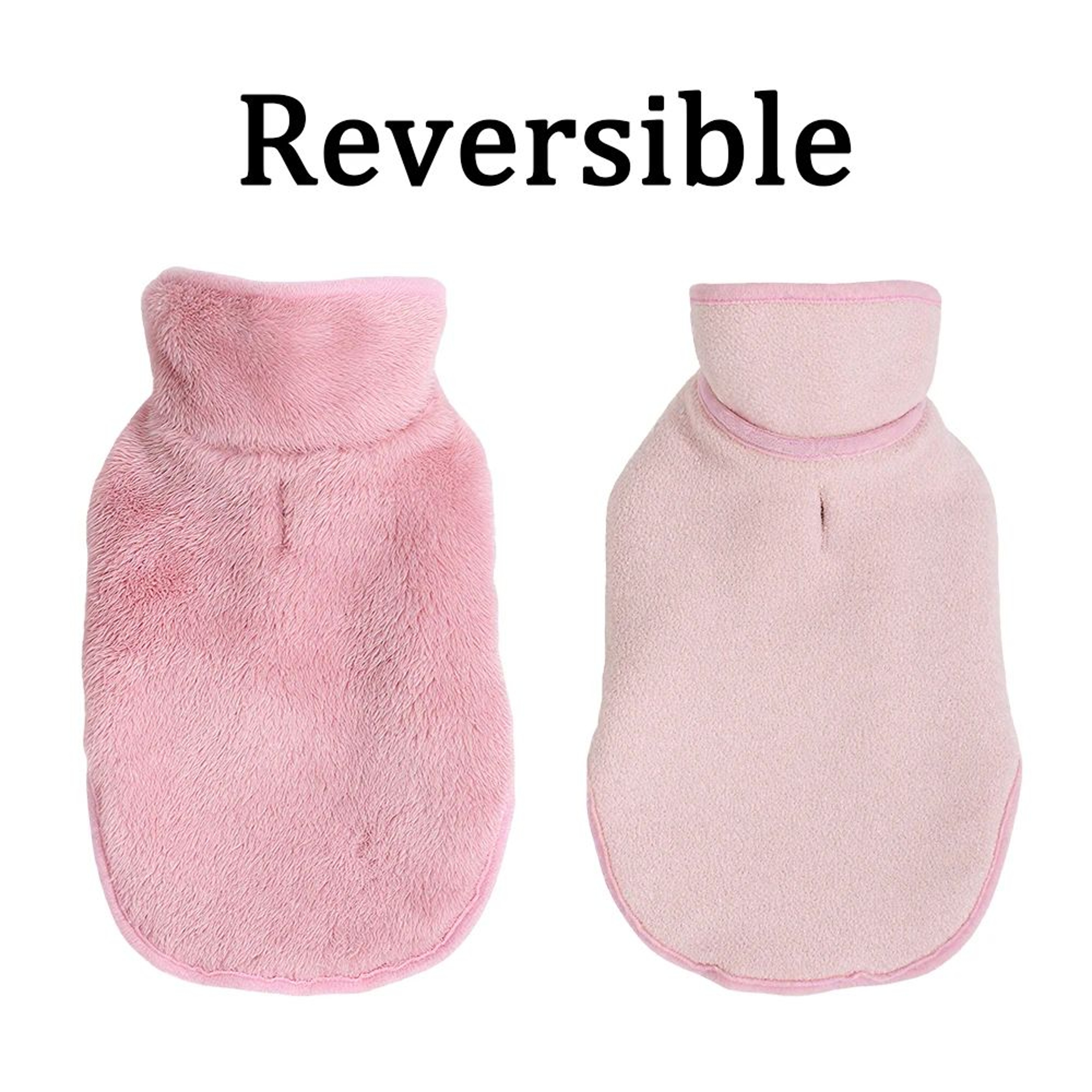 SnuggleShield Reversible Cat Winter Coat  Soft Fleece Sphynx Cat Clothes  Adjustable HighNeck Kitte 8