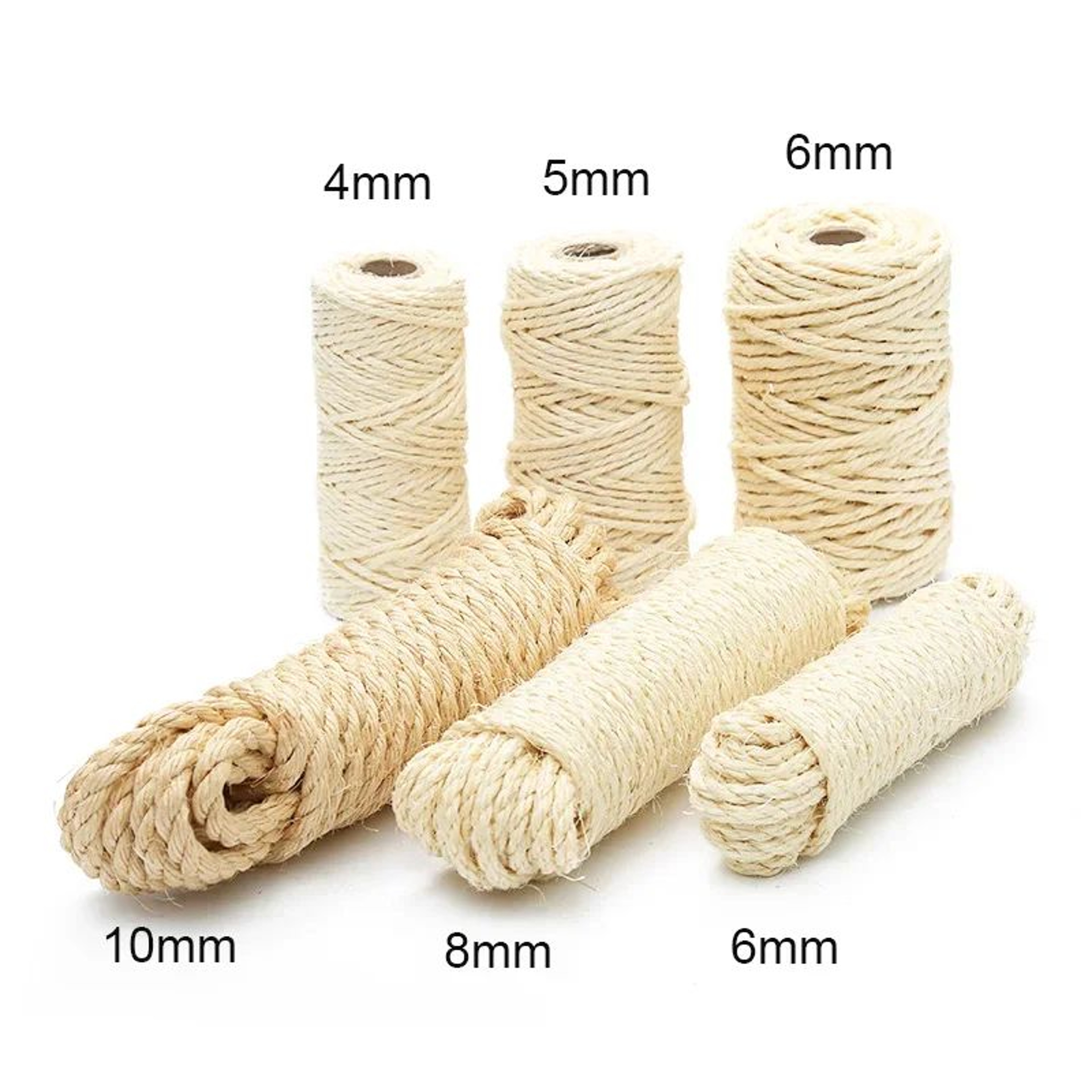 Natural Sisal Cat Tree Repair Rope  Durable Scratching Post Replacement Cord 0